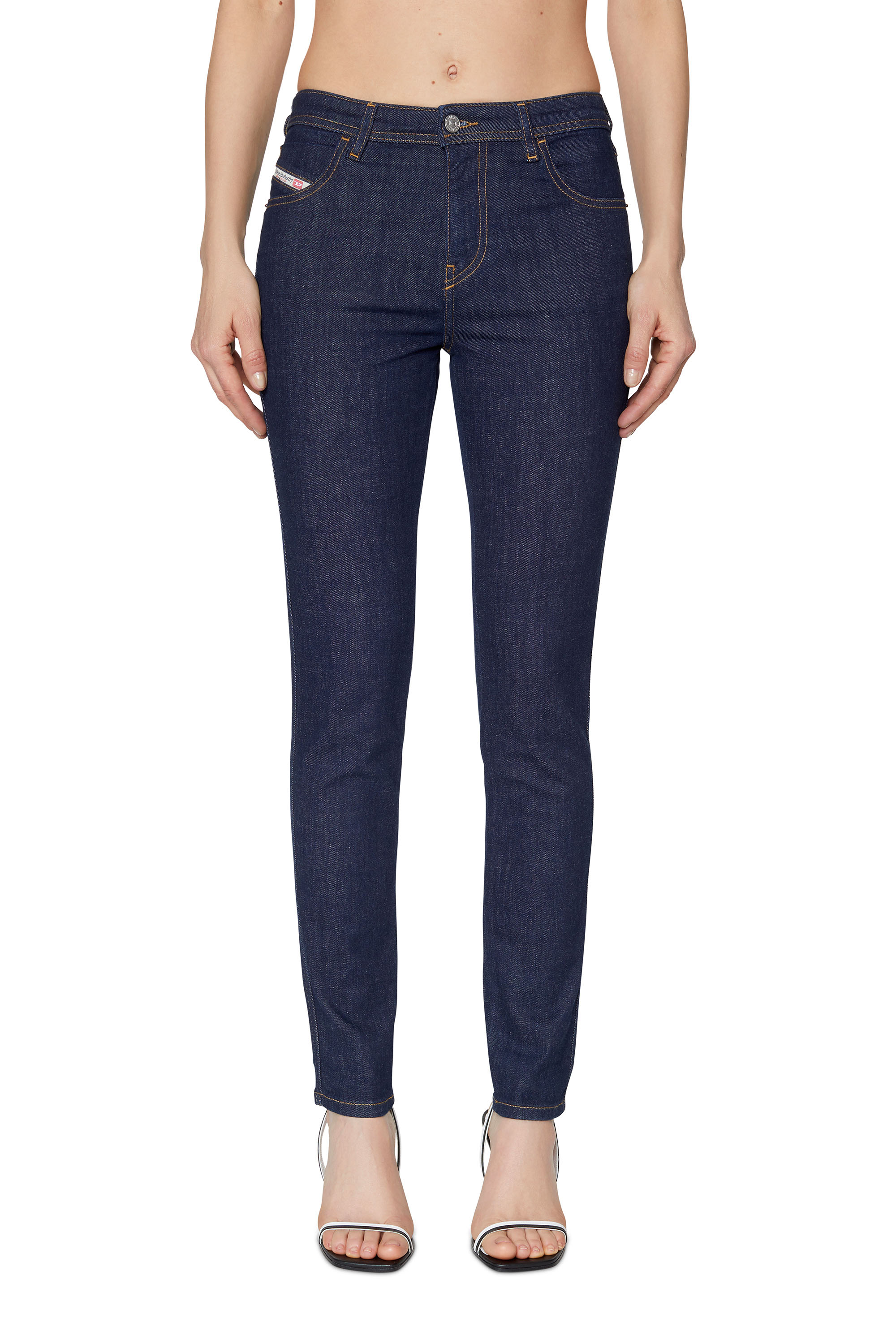 Diesel - Skinny Jeans 2015 Babhila Z9C17, Dark Blue - Image 2