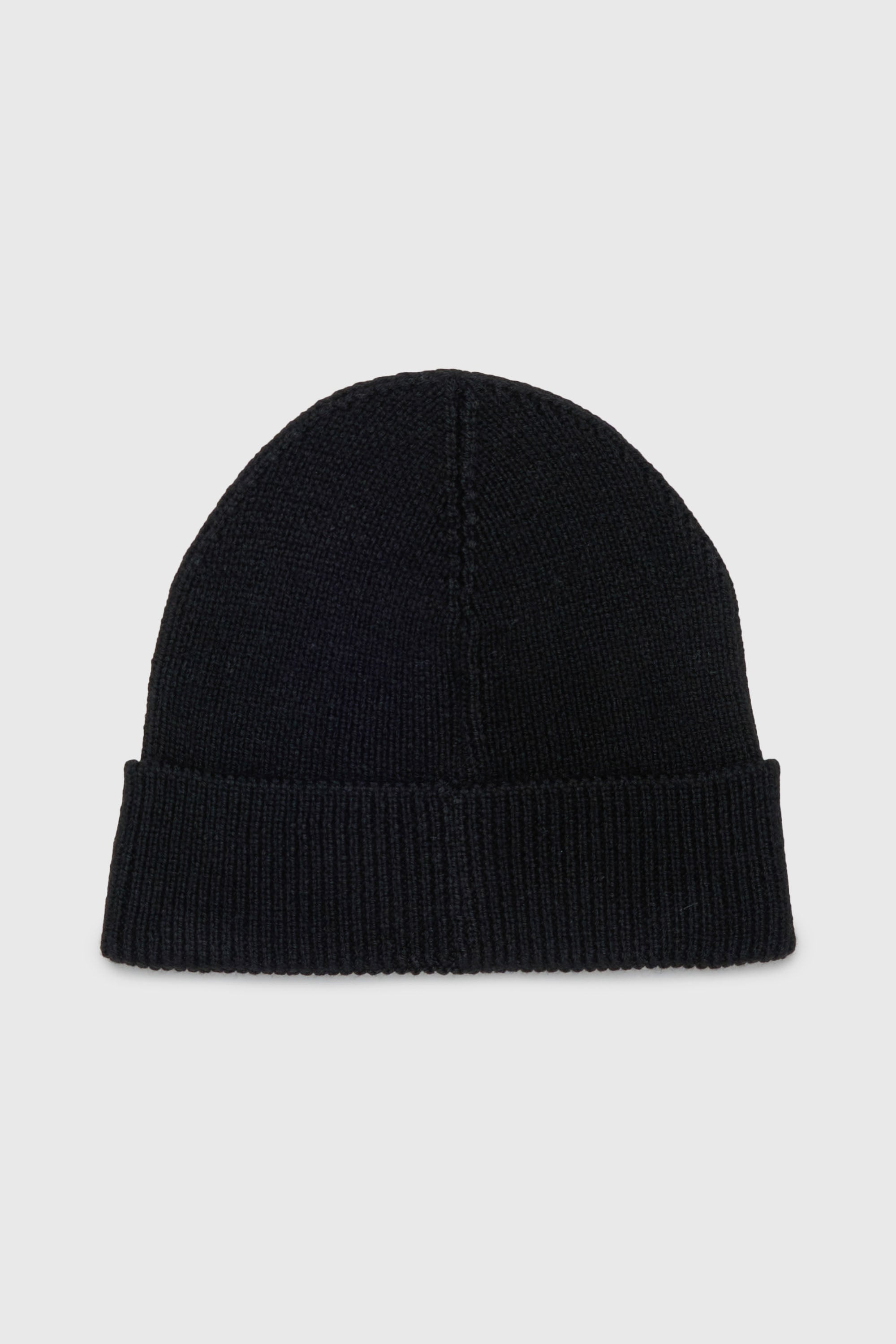 Diesel - FLOT, Unisex's Wool-blend beanie with D logo patch in Black - 2