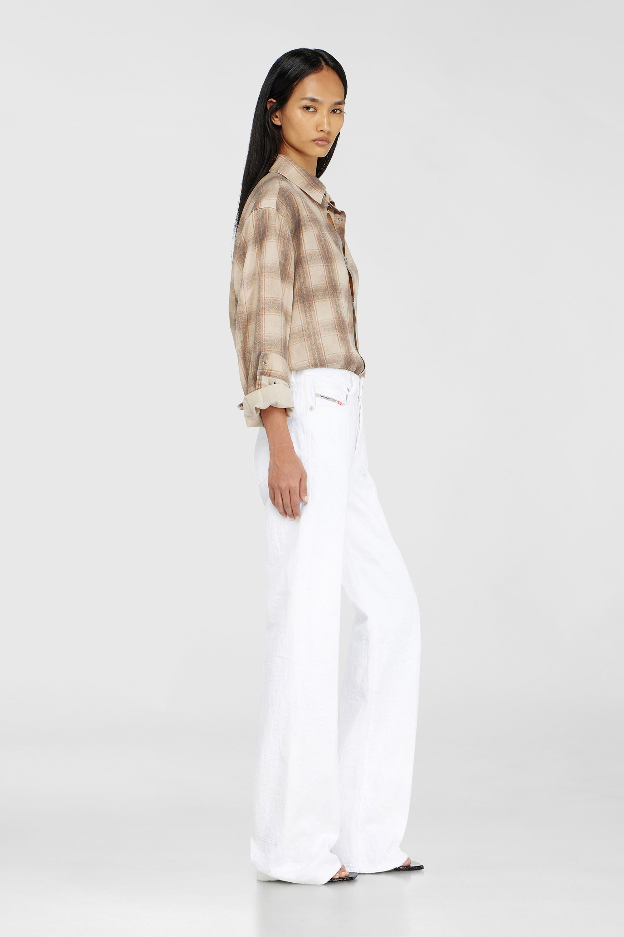Diesel - Woman's Regular Jeans 1971 D-Sent 007EX, White - 2