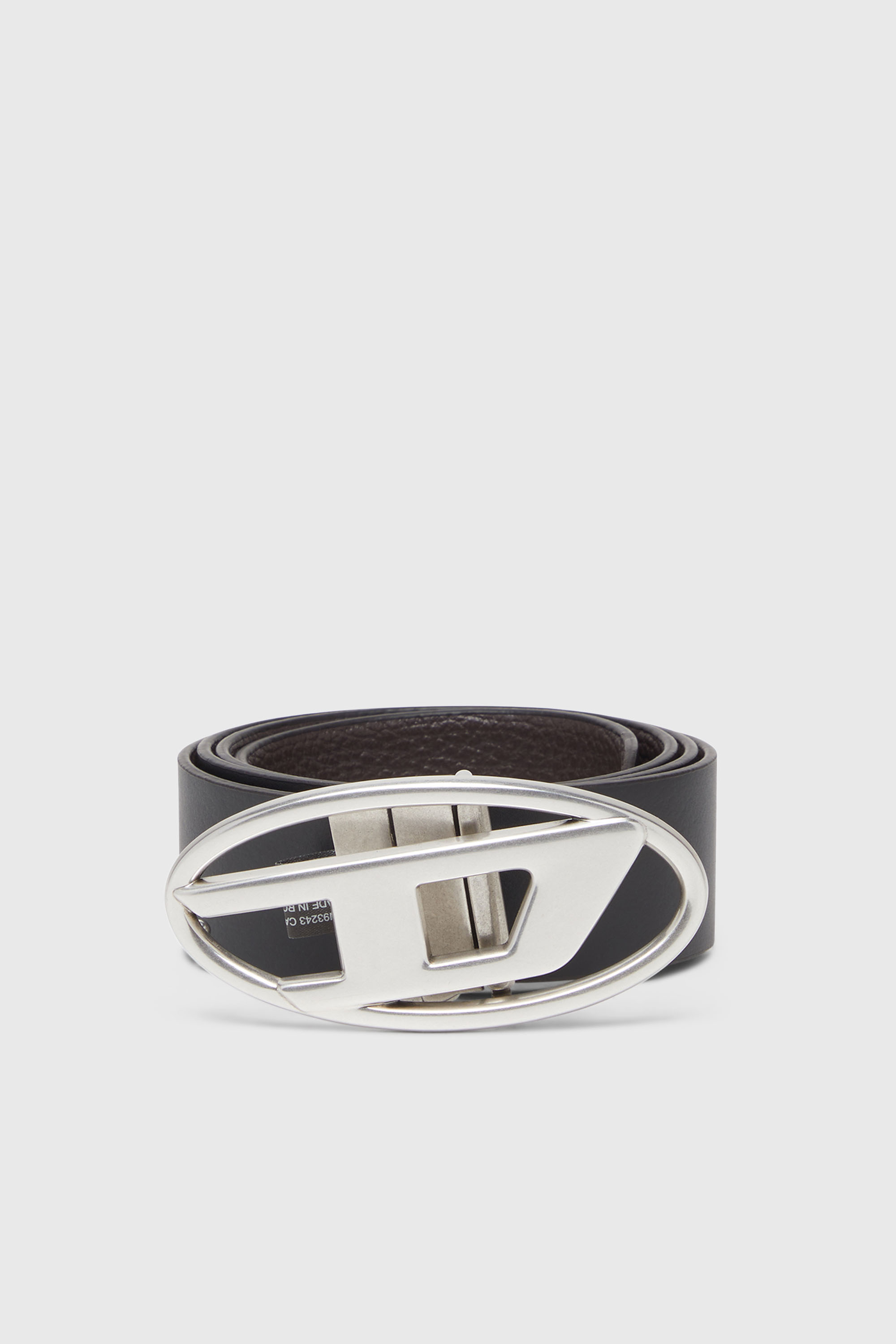 Diesel - B-1DR REV II, Man's 3.9cm reversible leather belt in Brown/Black - 1
