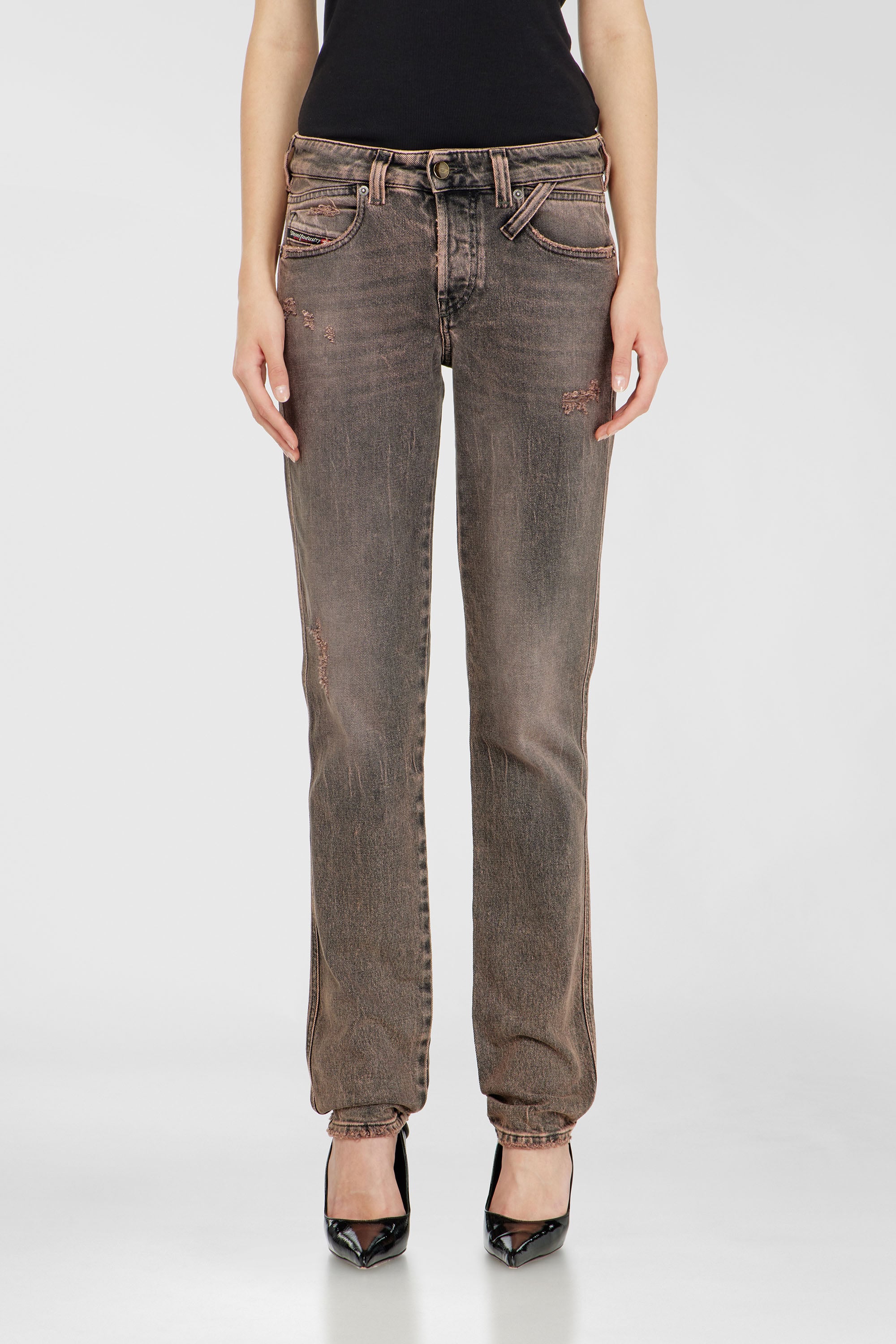 Diesel - Woman's Slim Jeans 1992 D-Jiann 09P45, Pink - 1