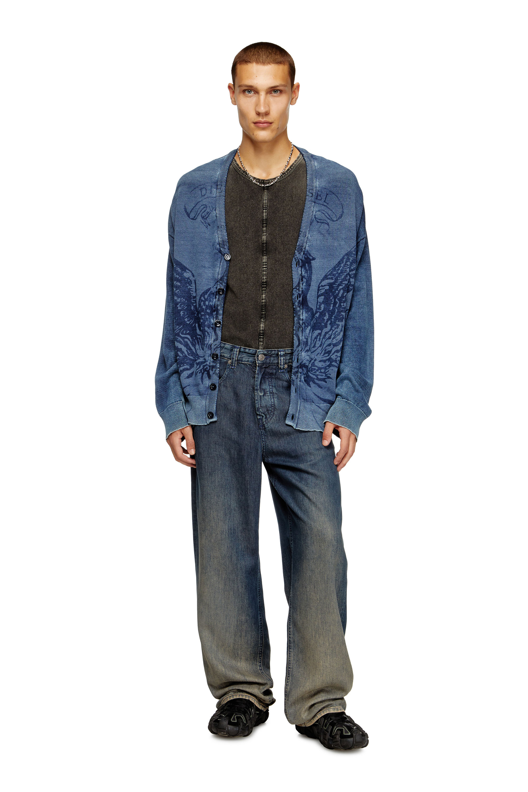 Diesel - Man's Relaxed Jeans 2001 D-Macro 068TD, Dark Blue - 2