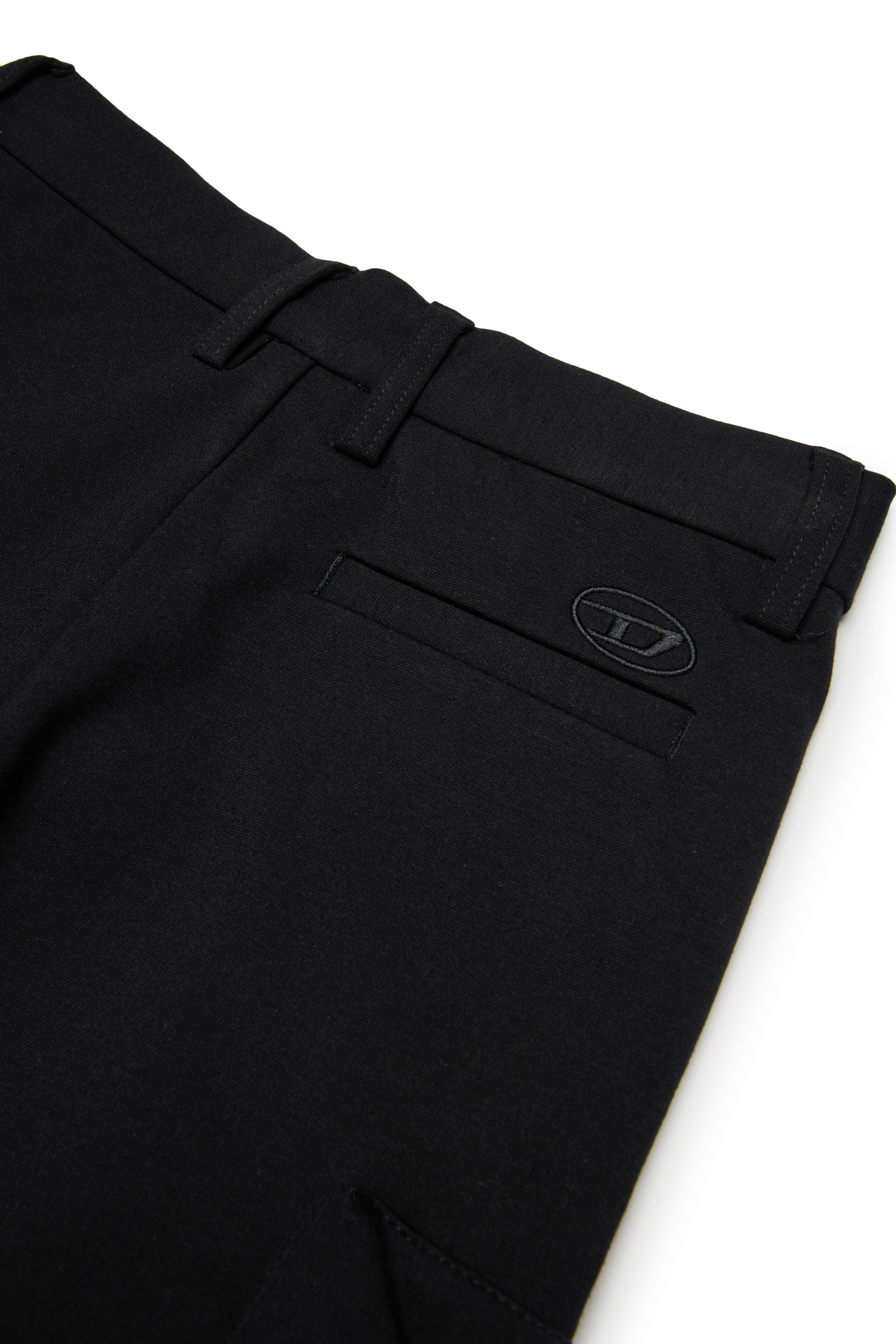 Diesel - PACLO, Man's Viscose cargo pants with pockets in Black - 4