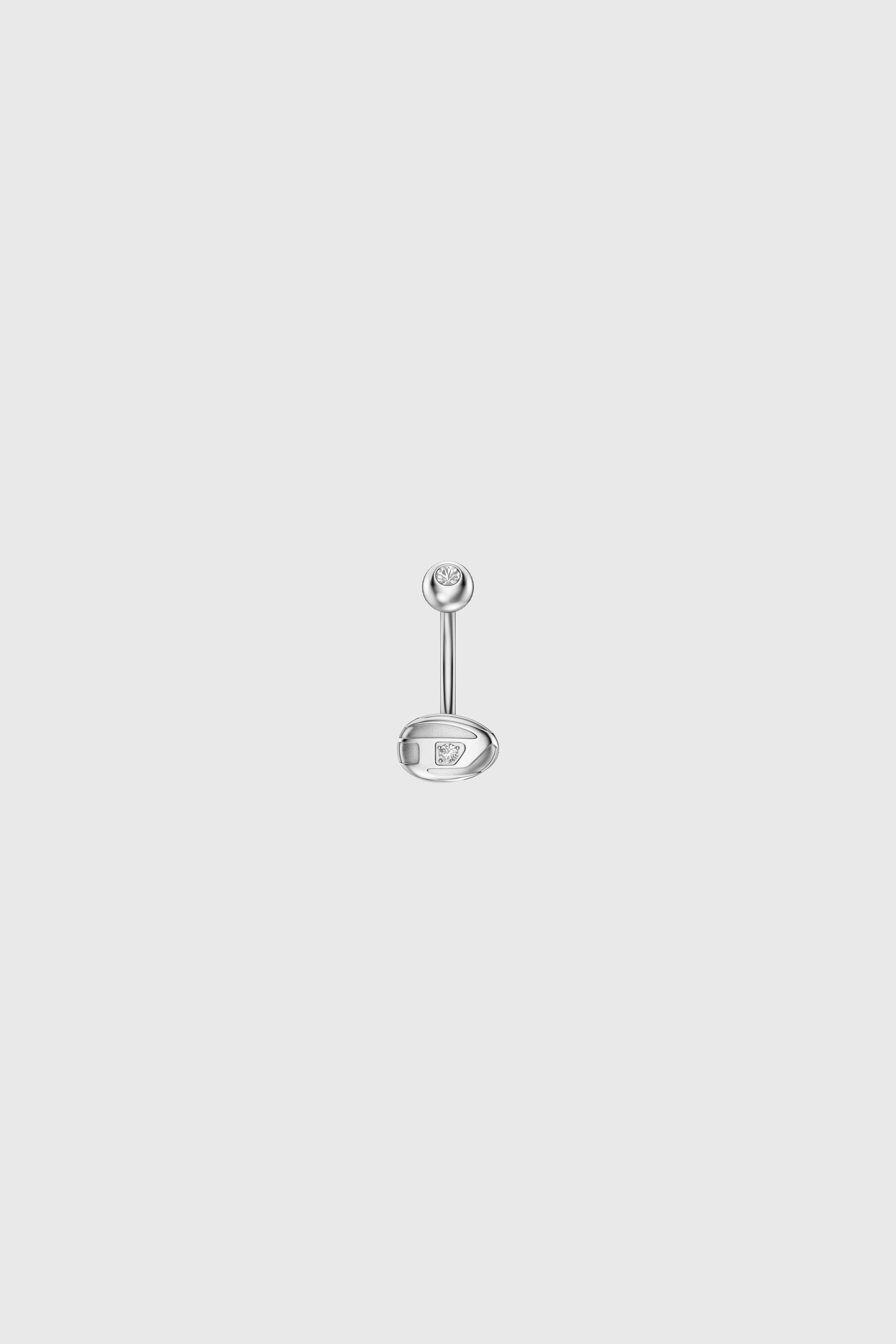Diesel - DX1698040 JEWELLERY, Unisex's Stainless steel navel body jewelry in Silver - 2
