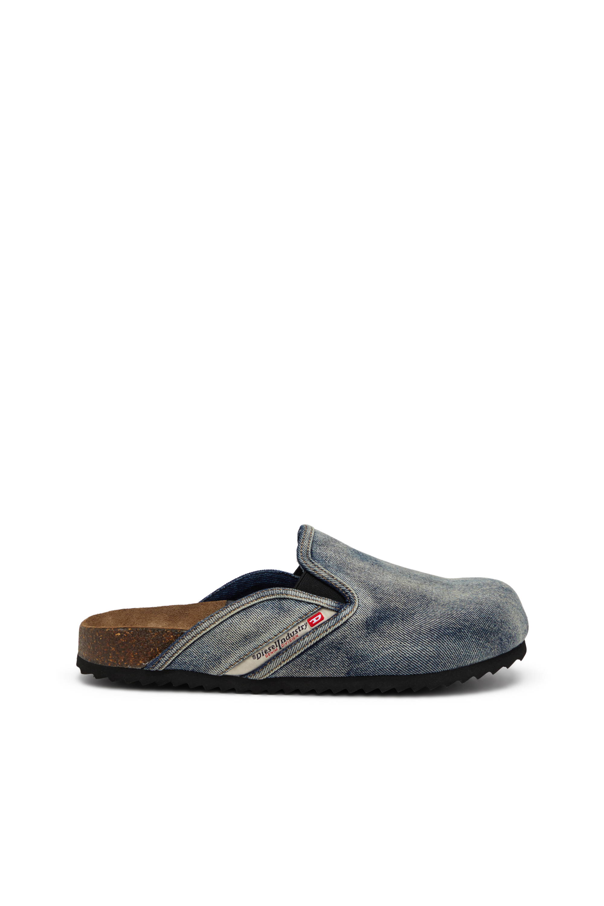 Diesel - D-WOODSTOCK SLIP-ON, Man's Denim mules in Dark Blue - 1