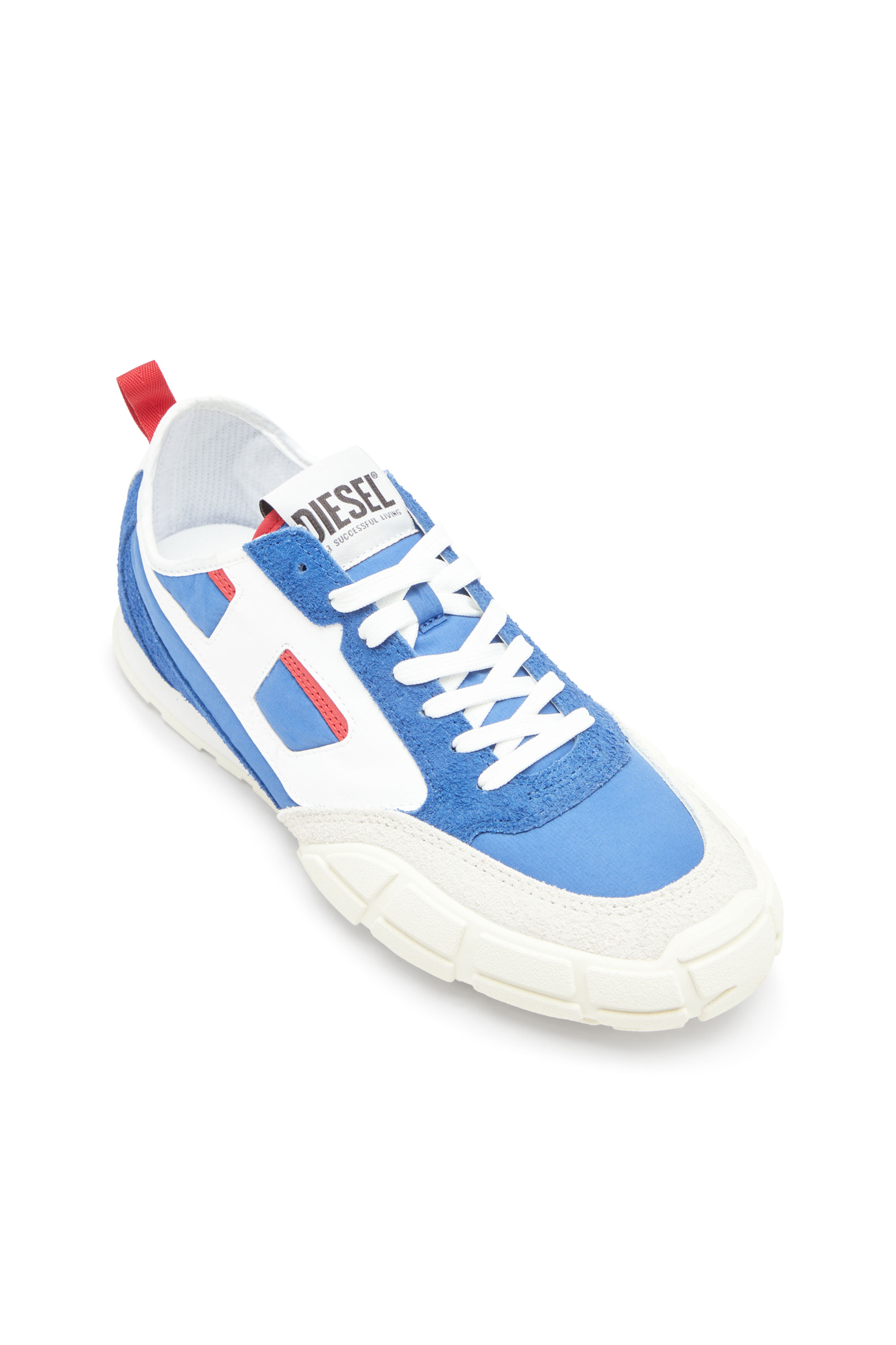 S-PAGODHA LOW, Blue Diesel - S-PAGODHA LOW, Man's S-Pagodha-Sneakers in leather, suede and ripstop in Blue - 6