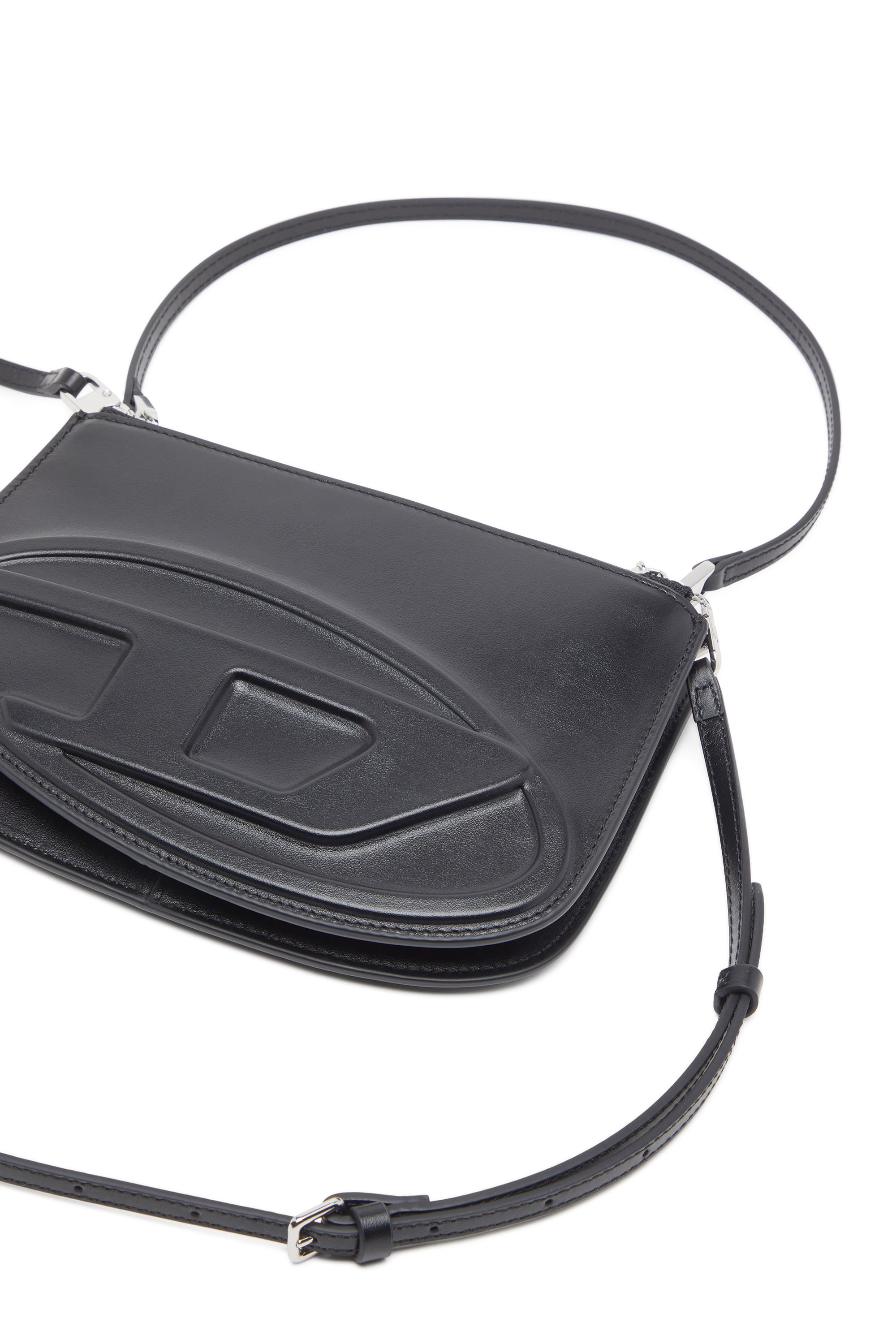 Diesel - 1DR TWIN, Woman's 1DR Twin-Double-pouch shoulder bag in printed leather in Black - 5