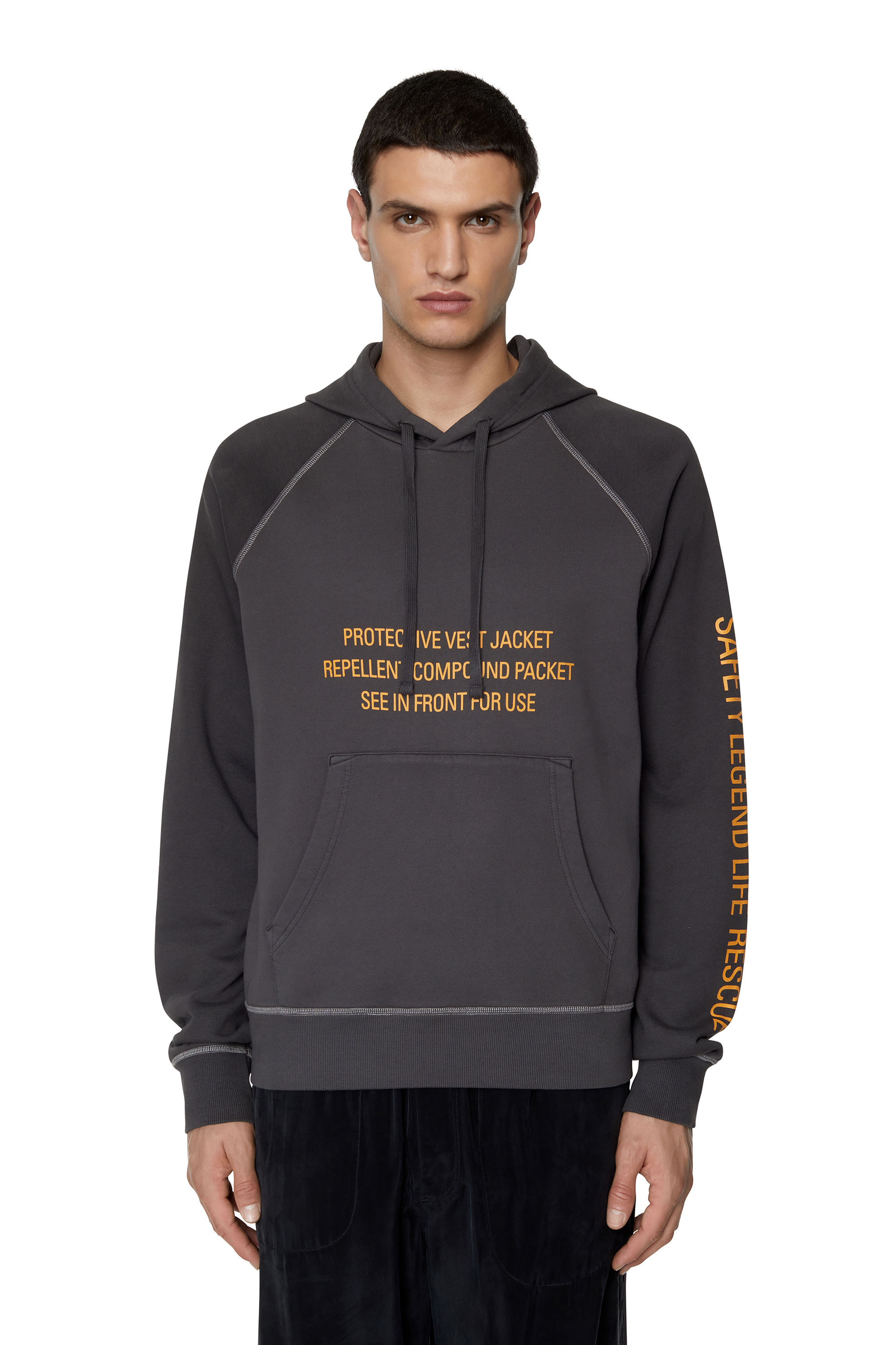 Diesel - S-GIRLAN-HOOD, Dark grey - Image 1