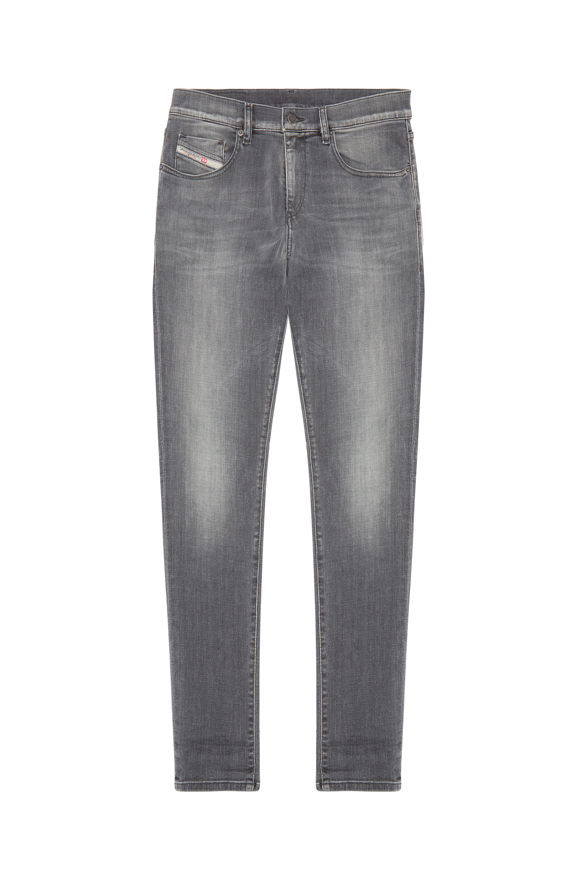 Diesel - 2019 D-Strukt 09F91 Slim Jeans, Grey - Image 5