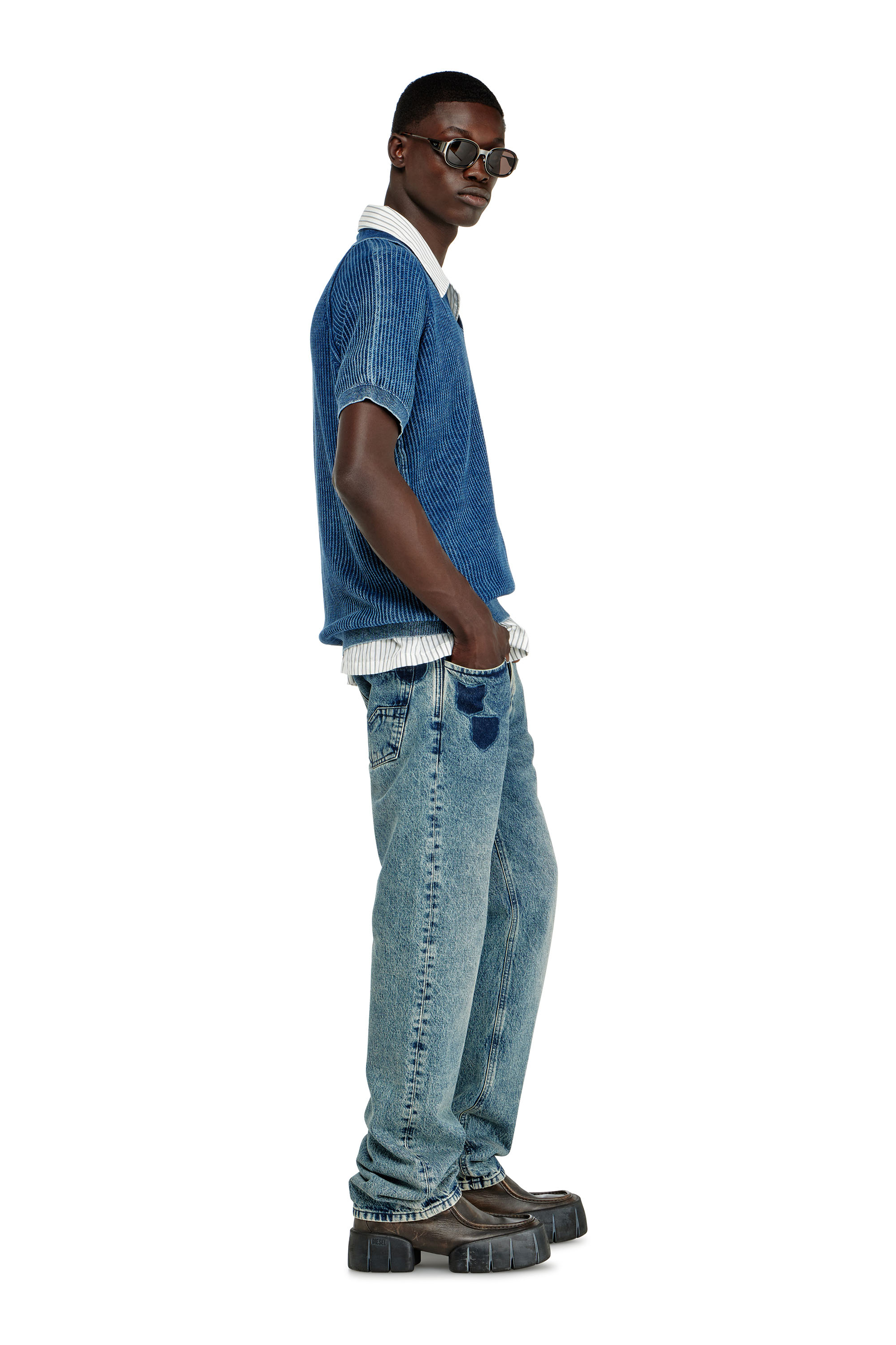 Diesel - Man's Regular Jeans 1985 Larkee 0IFBV, Medium blue - 2