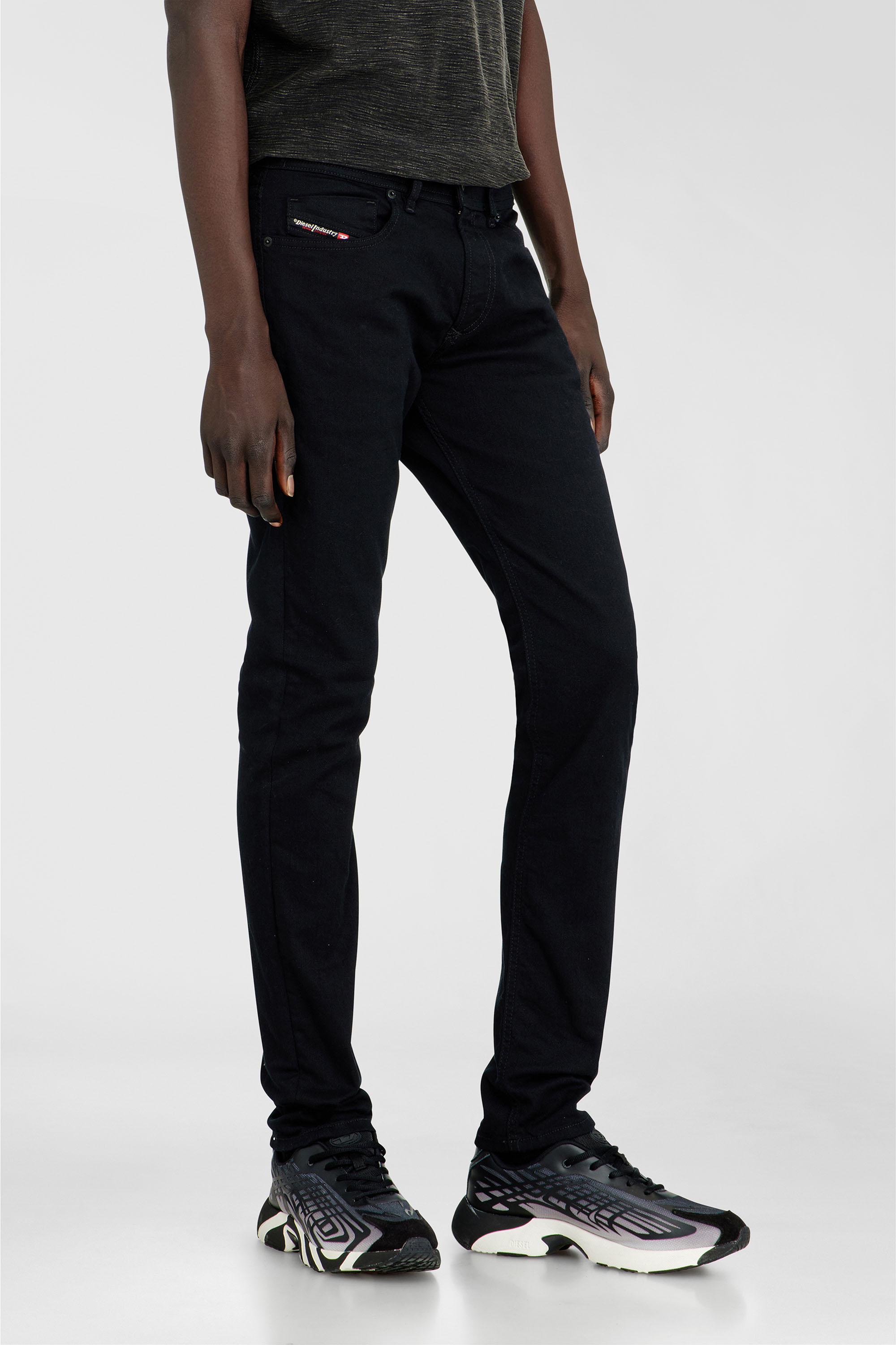 Diesel - Man's Skinny Jeans 1979 Sleenker 09C51, Black/Dark grey - 7