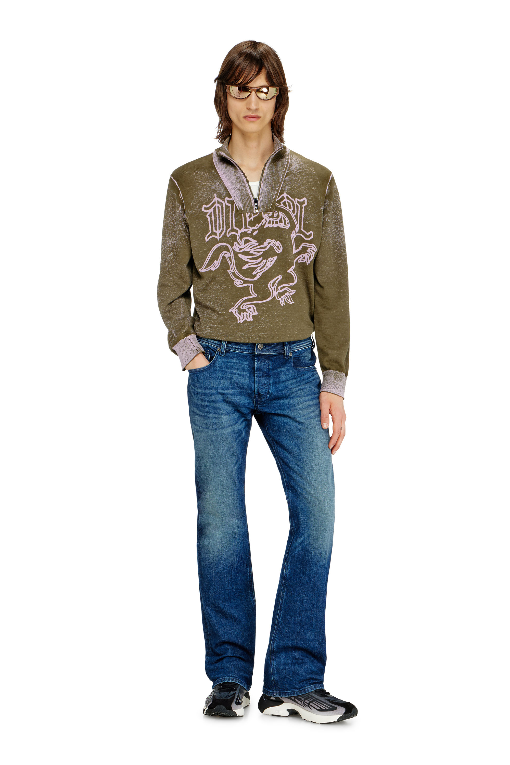 Diesel - Man's Bootcut Jeans 2007 Zatiny 09L51, Dark Blue - 2