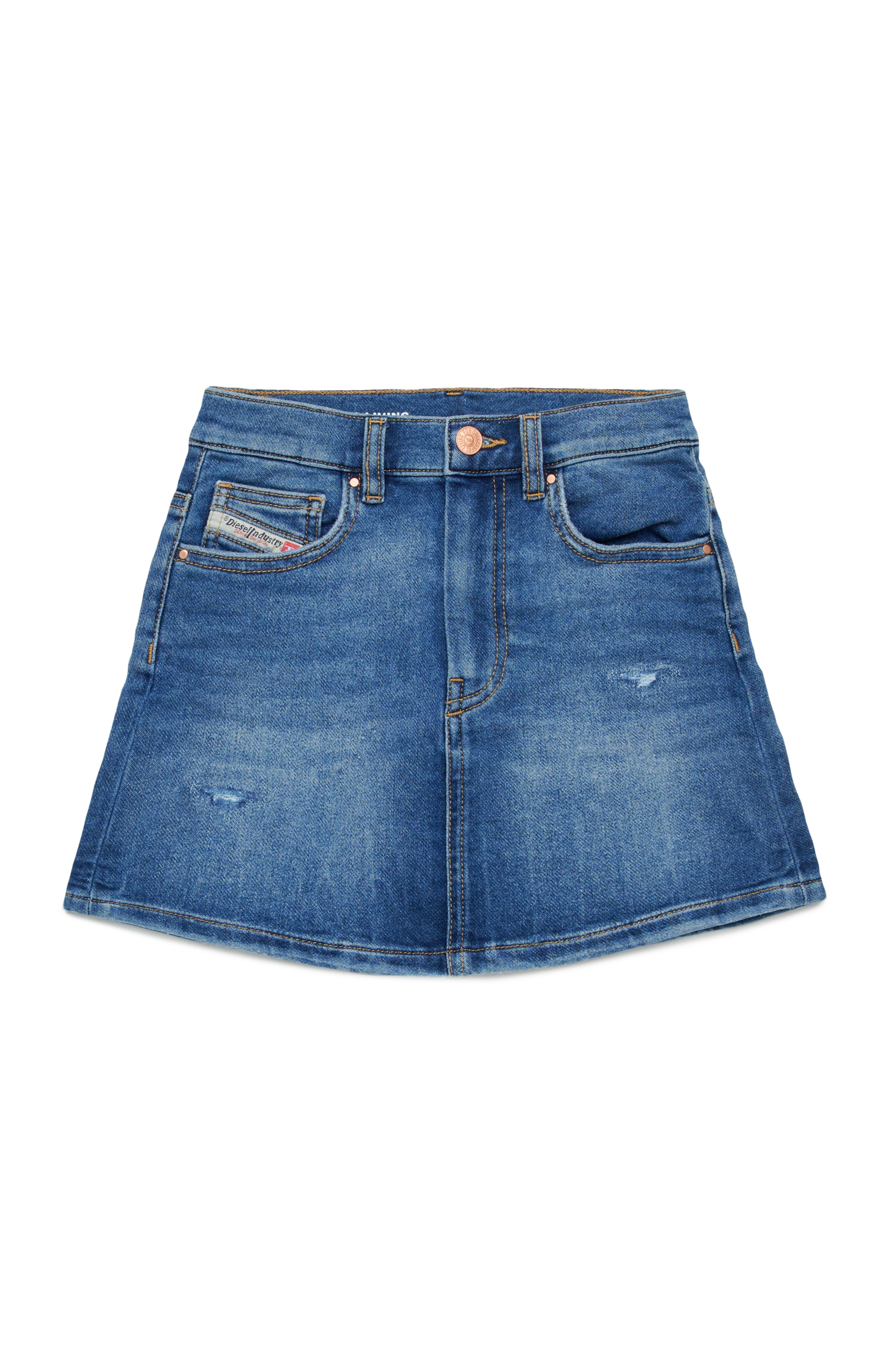 Diesel - GIANNA JJJ, Woman's Short skirt in JoggJeans denim in Dark Blue - 1