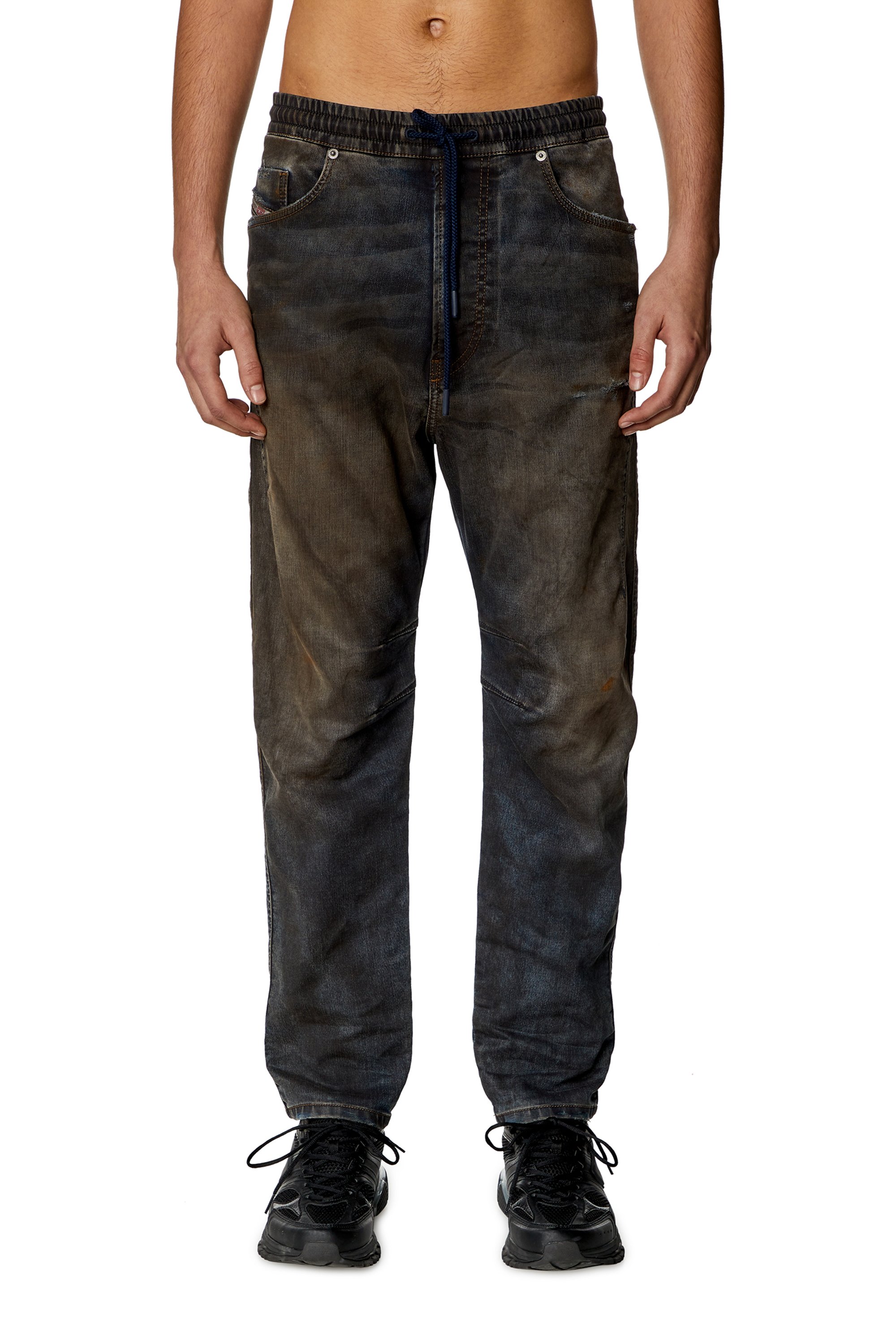 Diesel - Man's Regular 2040 D-Amage Joggjeans® 09J36, Dark Blue - 1