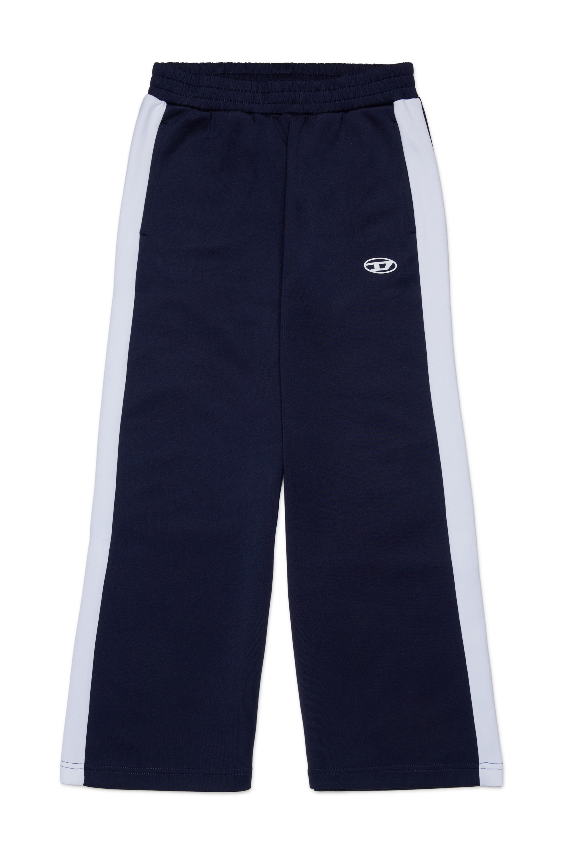 Diesel - PBOS, Man's Sweatpants with side bands in Dark Blue - 1
