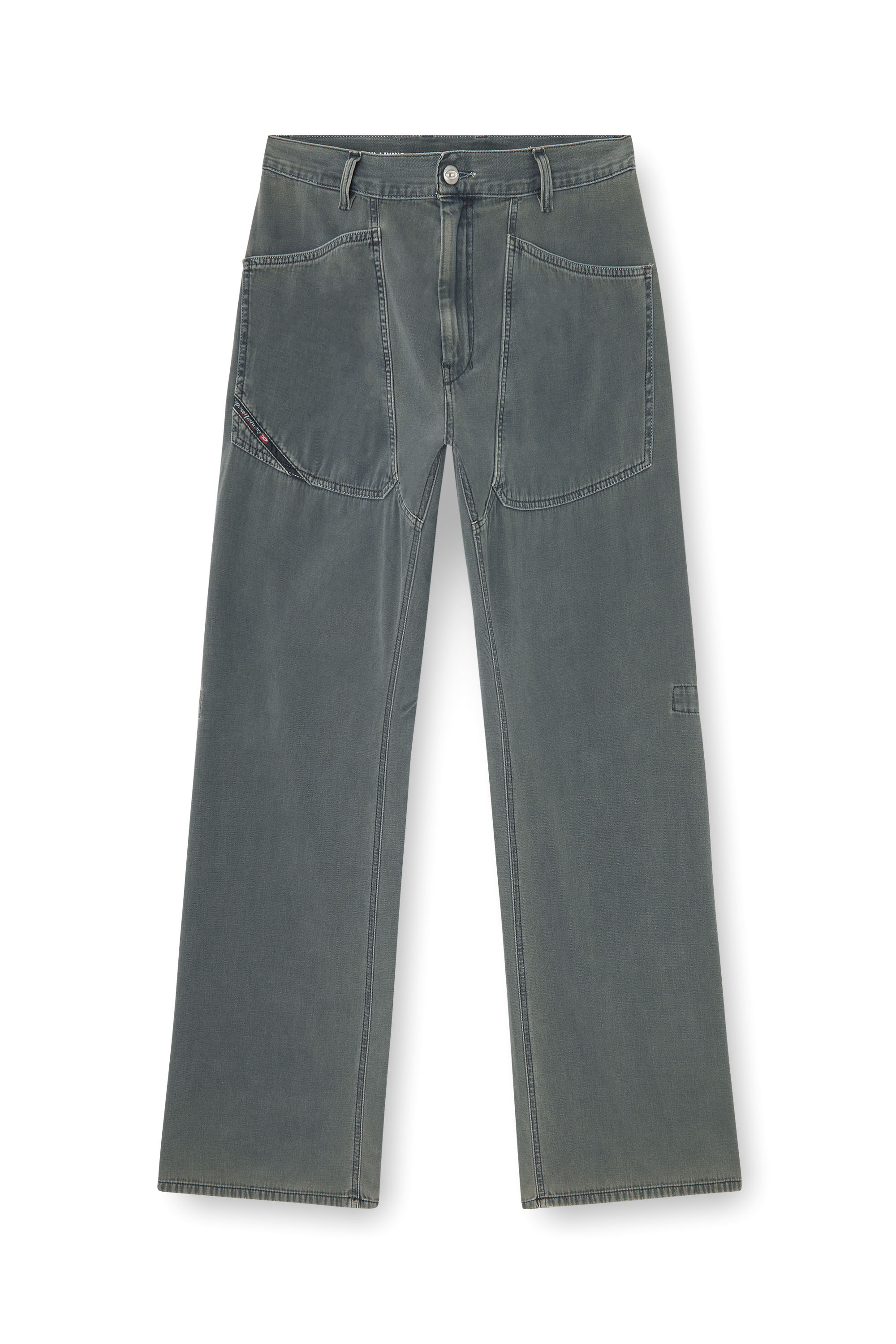 Diesel - Man's Relaxed Jeans D-Zeta 068WR, Grey - 6
