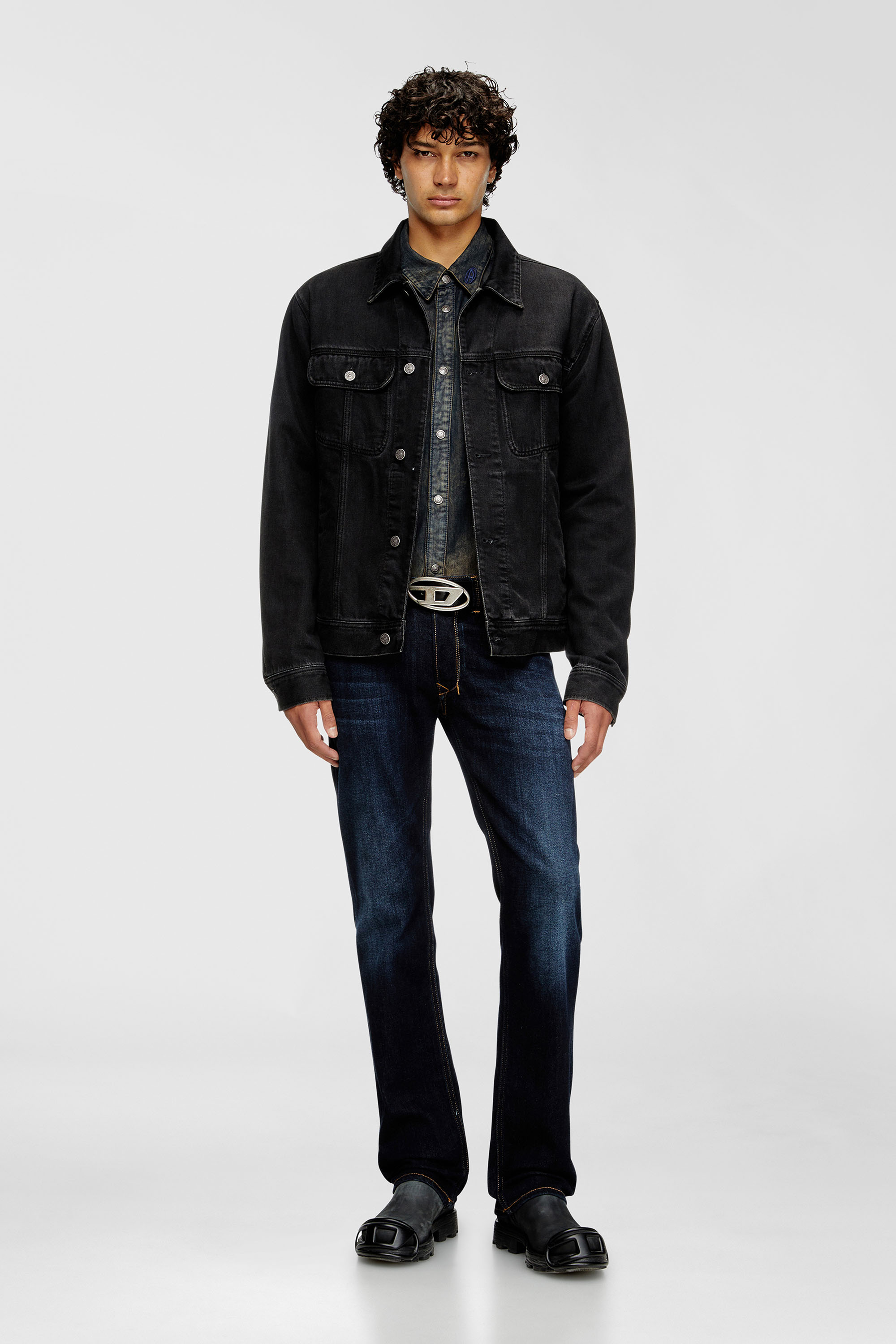 Diesel - Man's Regular Jeans 1985 Larkee 009ZS, Dark Blue - 1