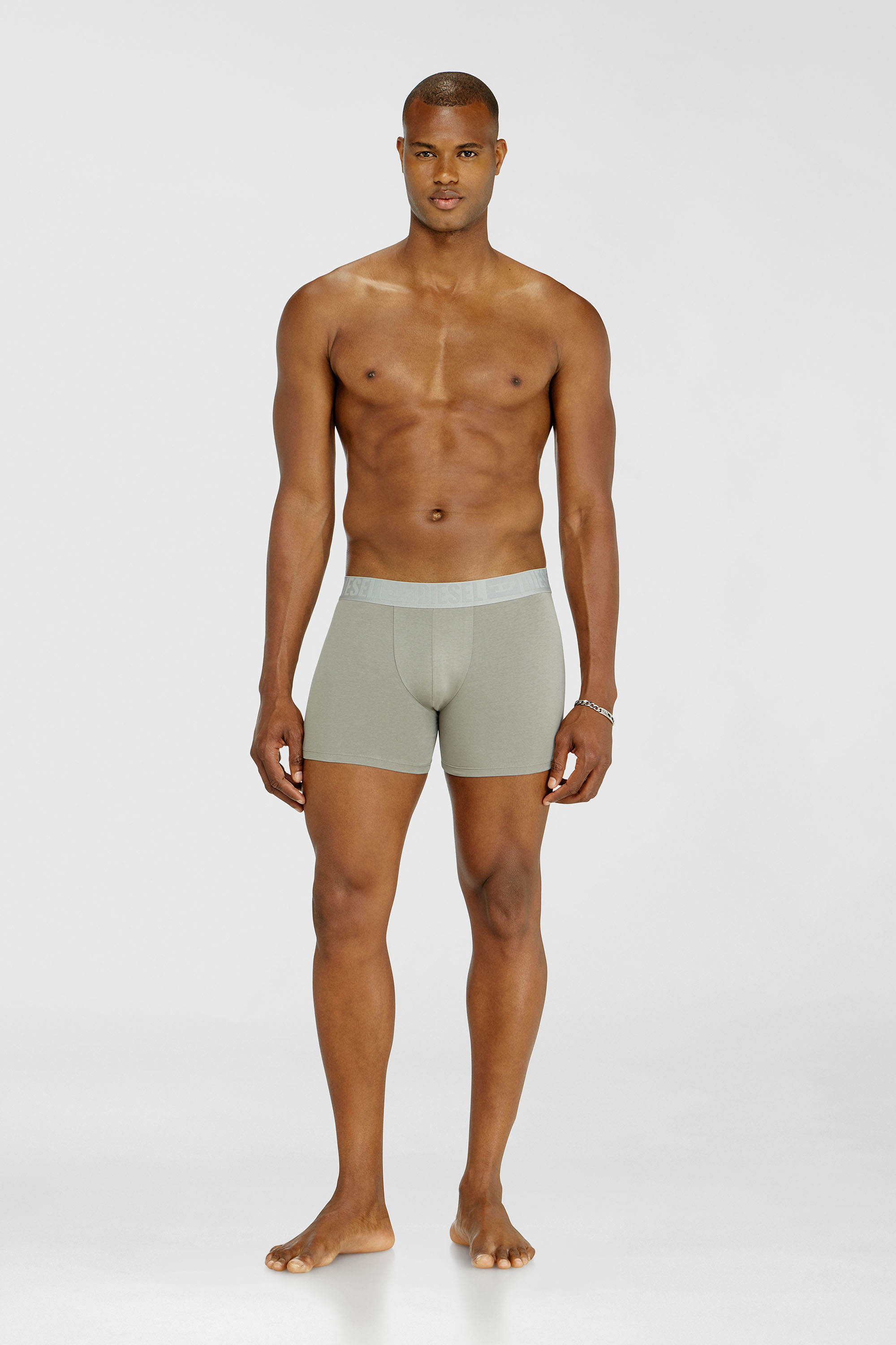Three-pack boxer briefs in stretch cotton