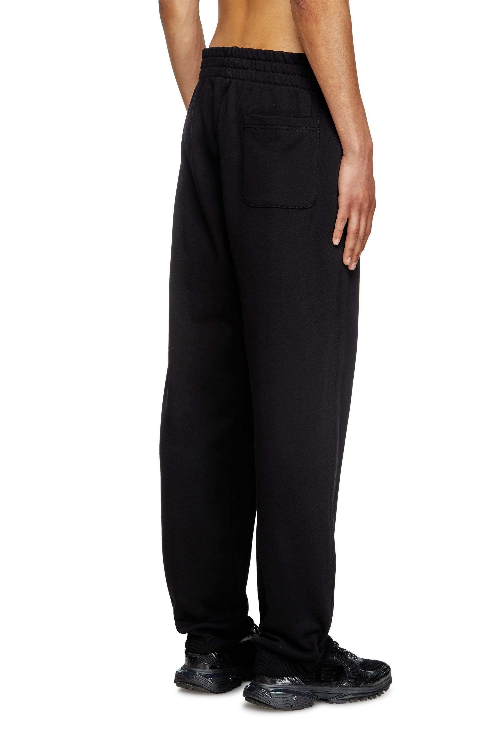 P-MARKY-OD, Black Diesel - P-MARKY-OD, Man's Sweatpants with metal-effect Oval D logo in Black - 4