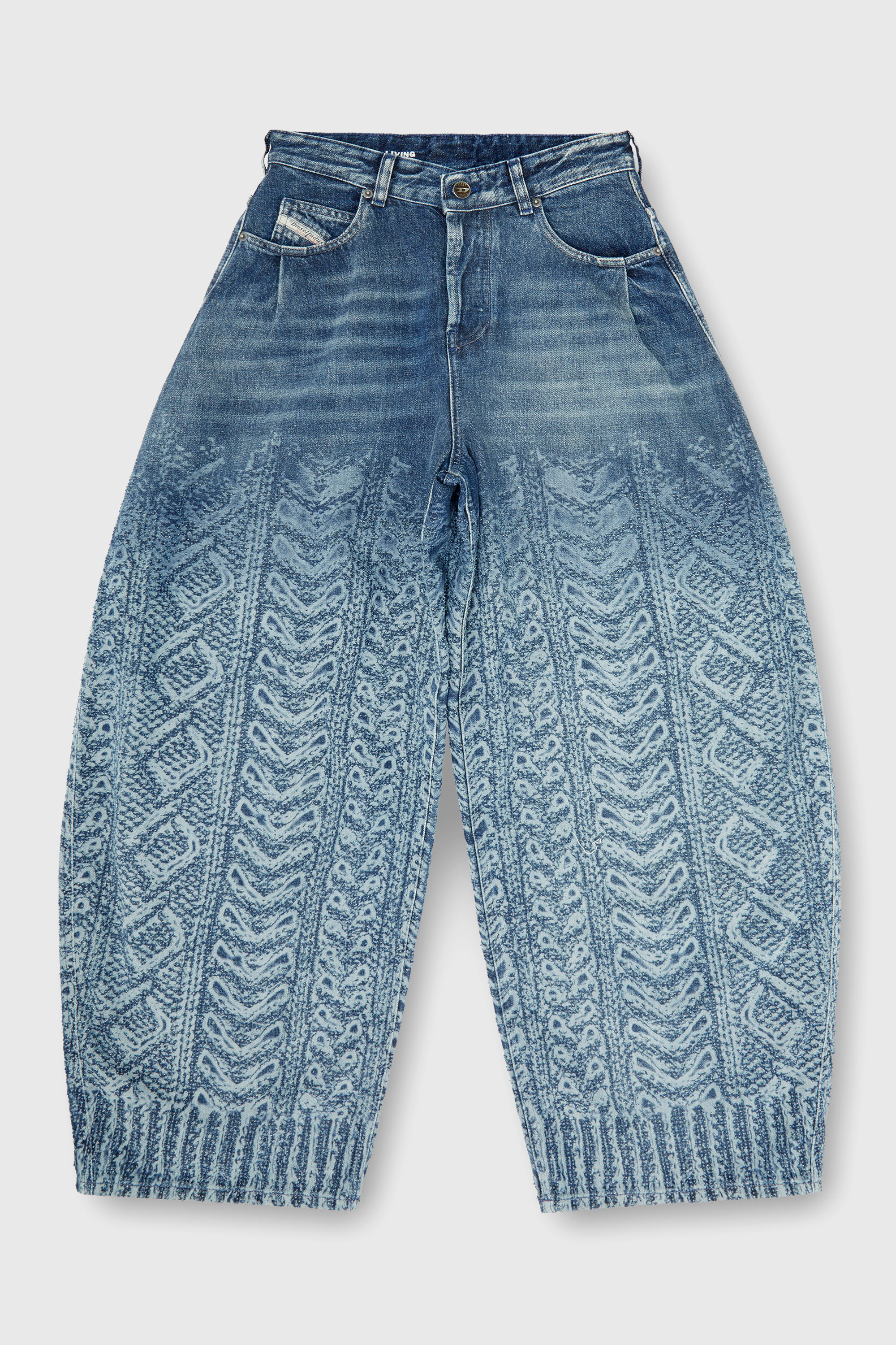 Diesel - Woman's Relaxed Jeans 1987 D-Khelz 007EV, Dark Blue - 2