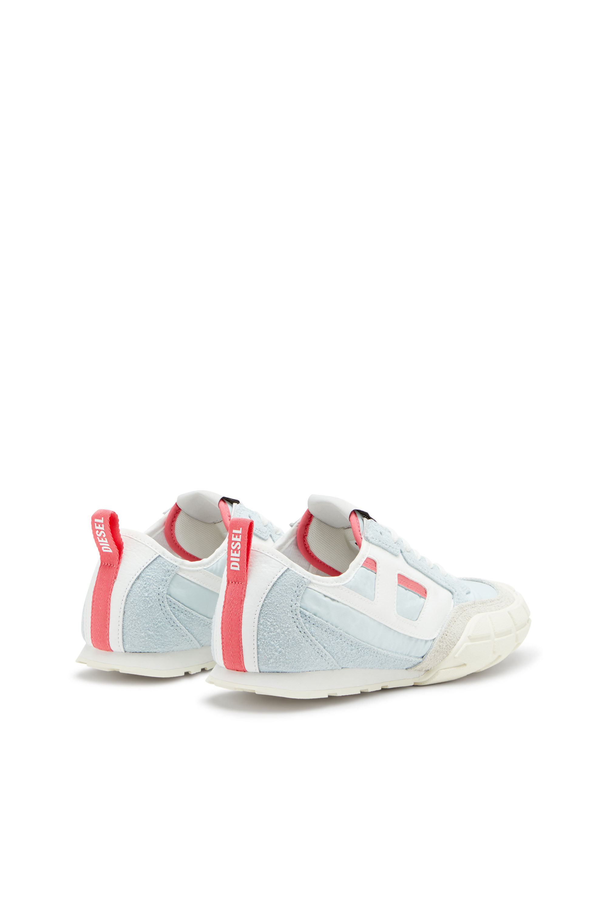 S-PAGODHA LOW W, Light Blue Diesel - S-PAGODHA LOW W, Woman's S-Pagodha-Sneakers in leather, suede and ripstop in Light Blue - 3