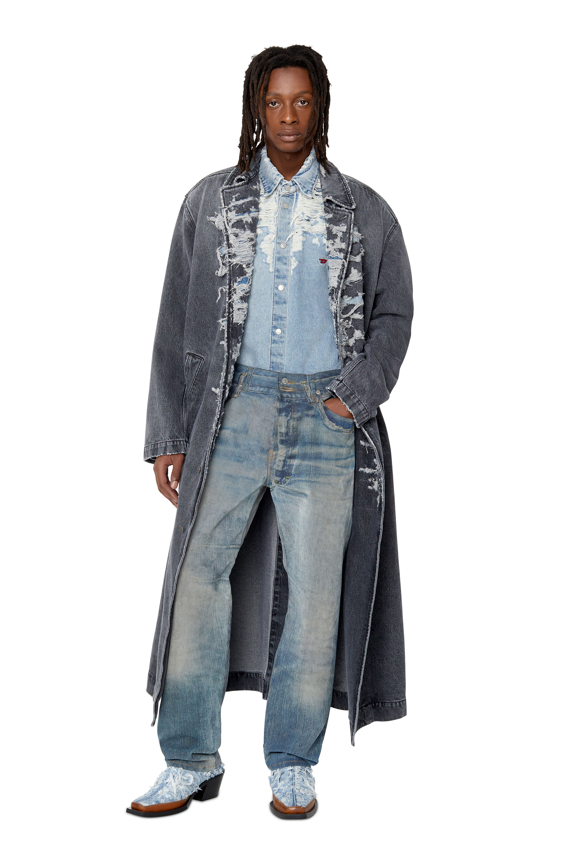 Diesel - 2010 D-Macs 09E51 Straight Jeans, Medium blue - Image 5