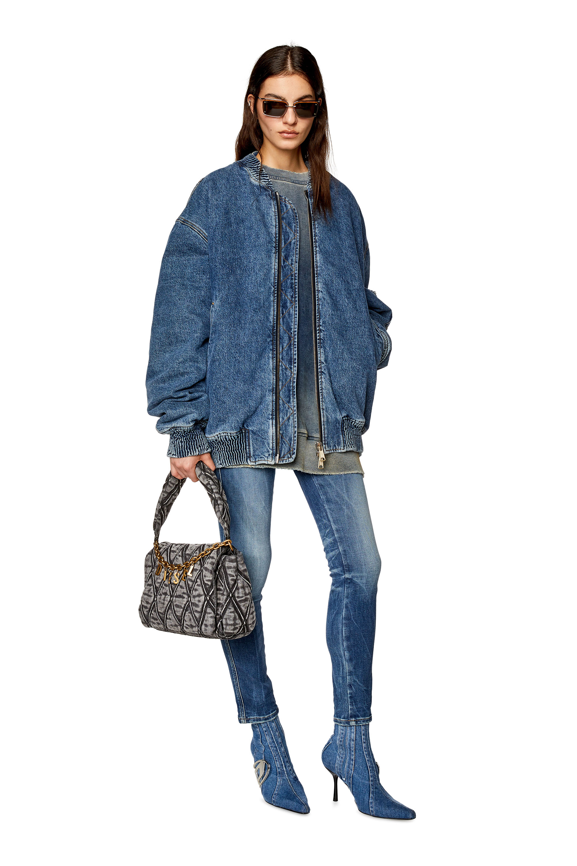 Diesel - Skinny Jeans 2015 Babhila 09G30, Medium blue - Image 1