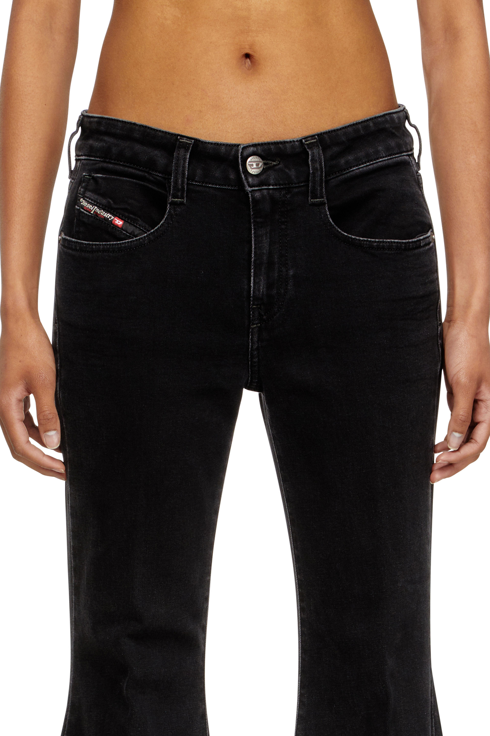 Diesel - Woman's Flare Jeans 1970 D-Bleess 09M69, Black/Dark grey - 5