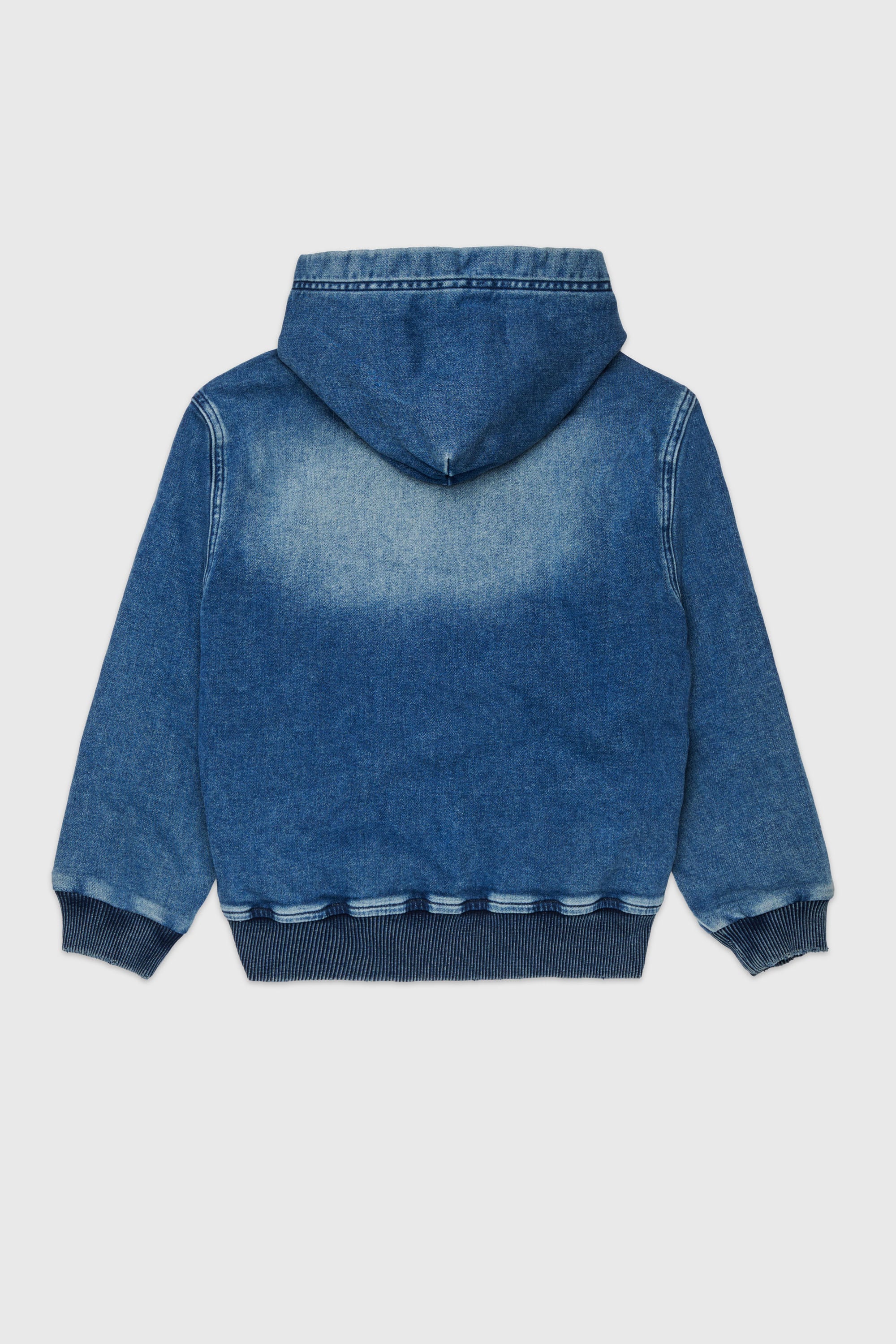 Diesel - STIMM-OVER JJJ, Man's Zip-up hoodie in JoggJeans&reg; in Dark Blue - 2