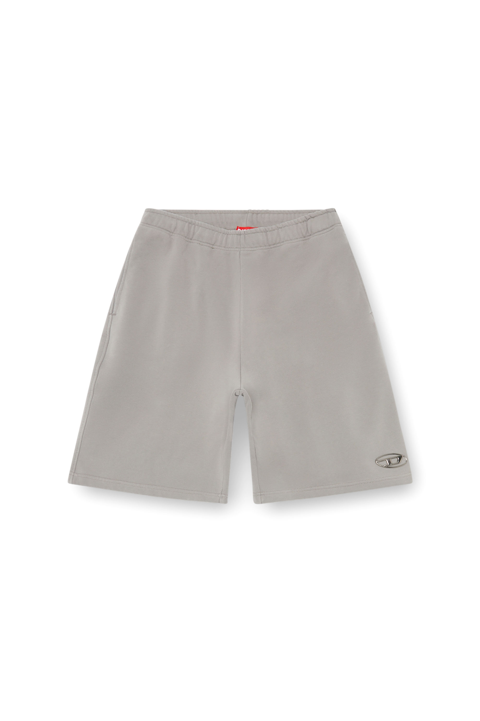 Diesel - P-MARSHY-OD, Man Sweat shorts with injection molded logo in Grey - Image 3
