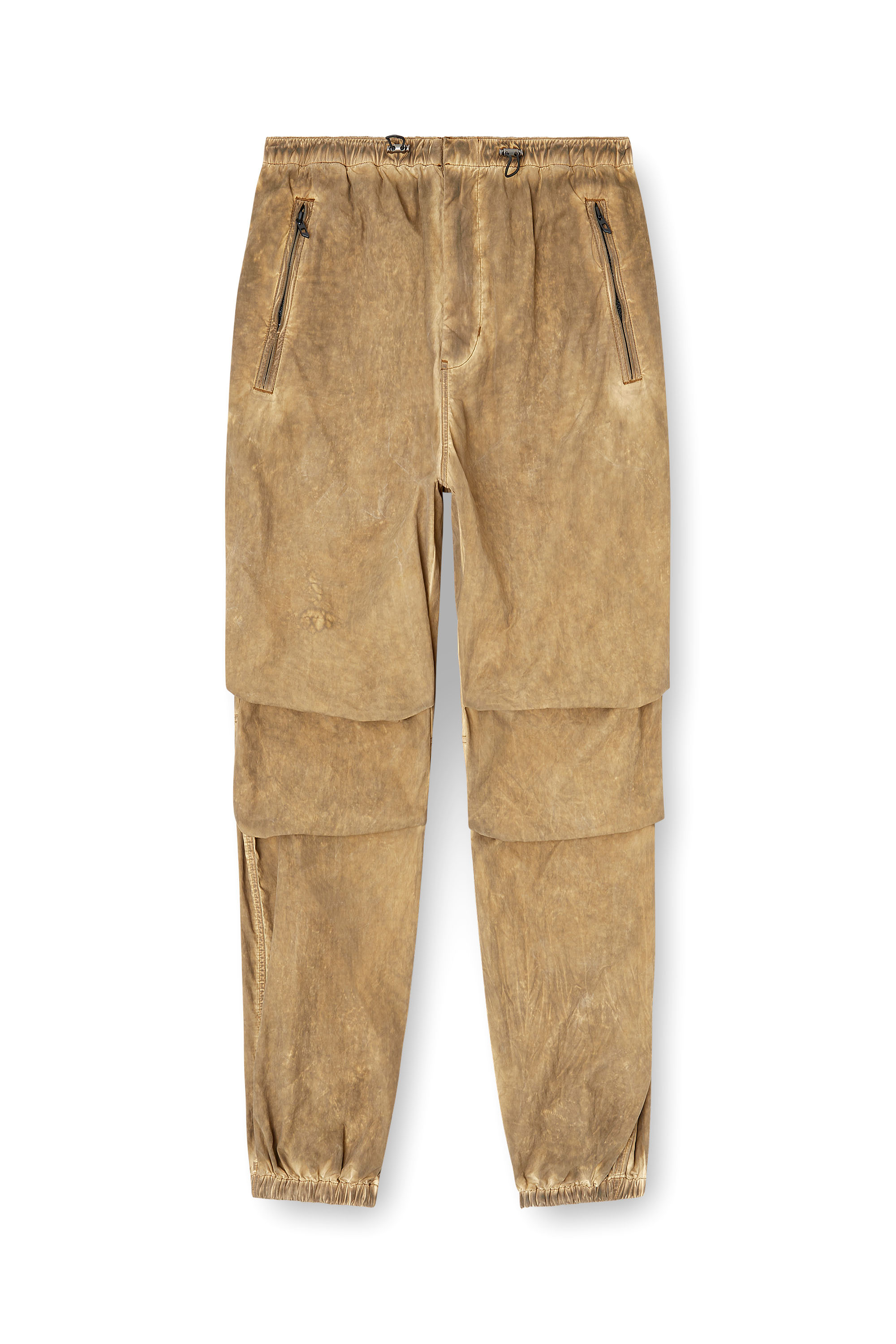 Diesel - P-STITCH-TREAT, Man's Cargo pants in dirt-effect Taslan in Light Brown - 3