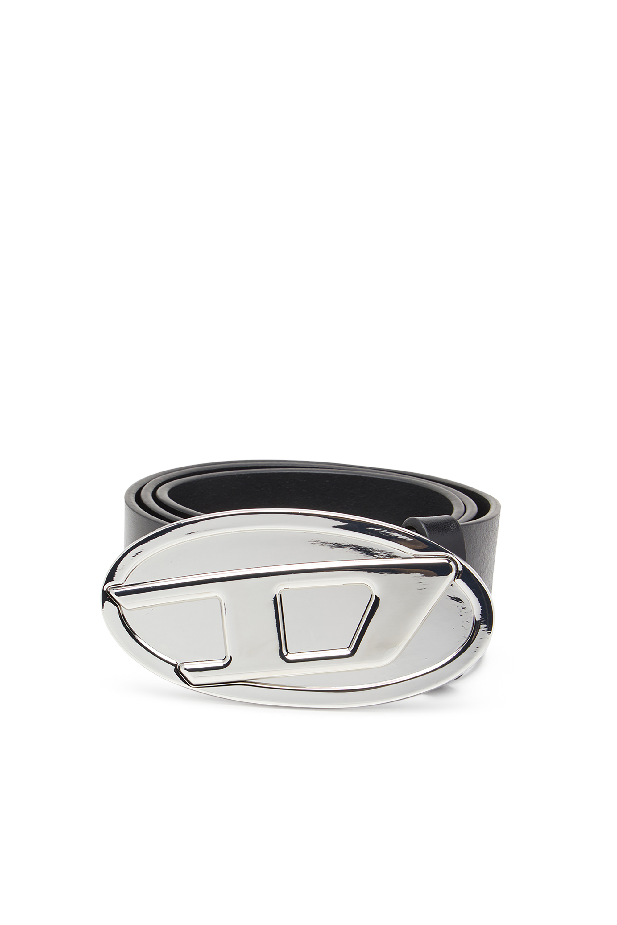 B-1DR 2.0, Black Diesel - B-1DR 2.0, Woman's 4cm leather belt with Oval D plaque in Black - 1