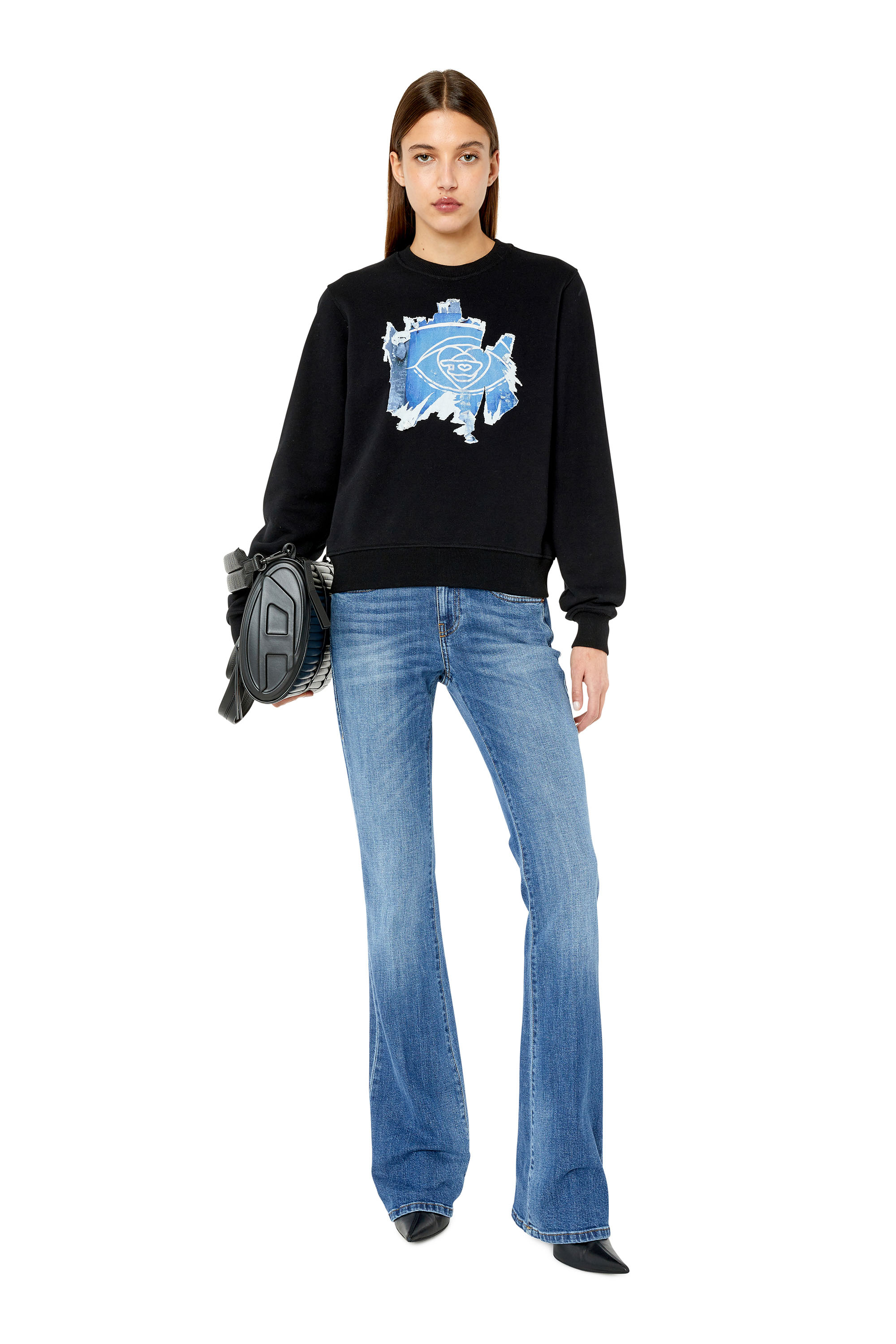 Diesel - 1969 D-Ebbey E86AM Bootcut and Flare Jeans, Medium blue - Image 4