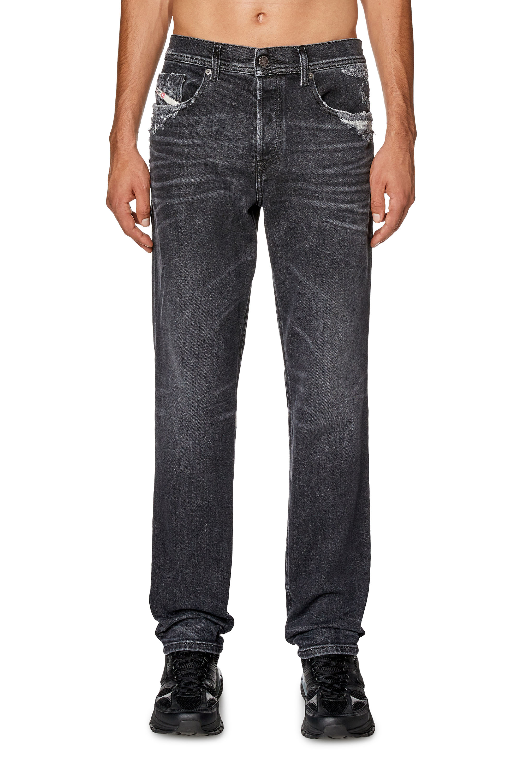 Diesel - Tapered Jeans 2023 D-Finitive 09G23, Black/Dark grey - Image 2