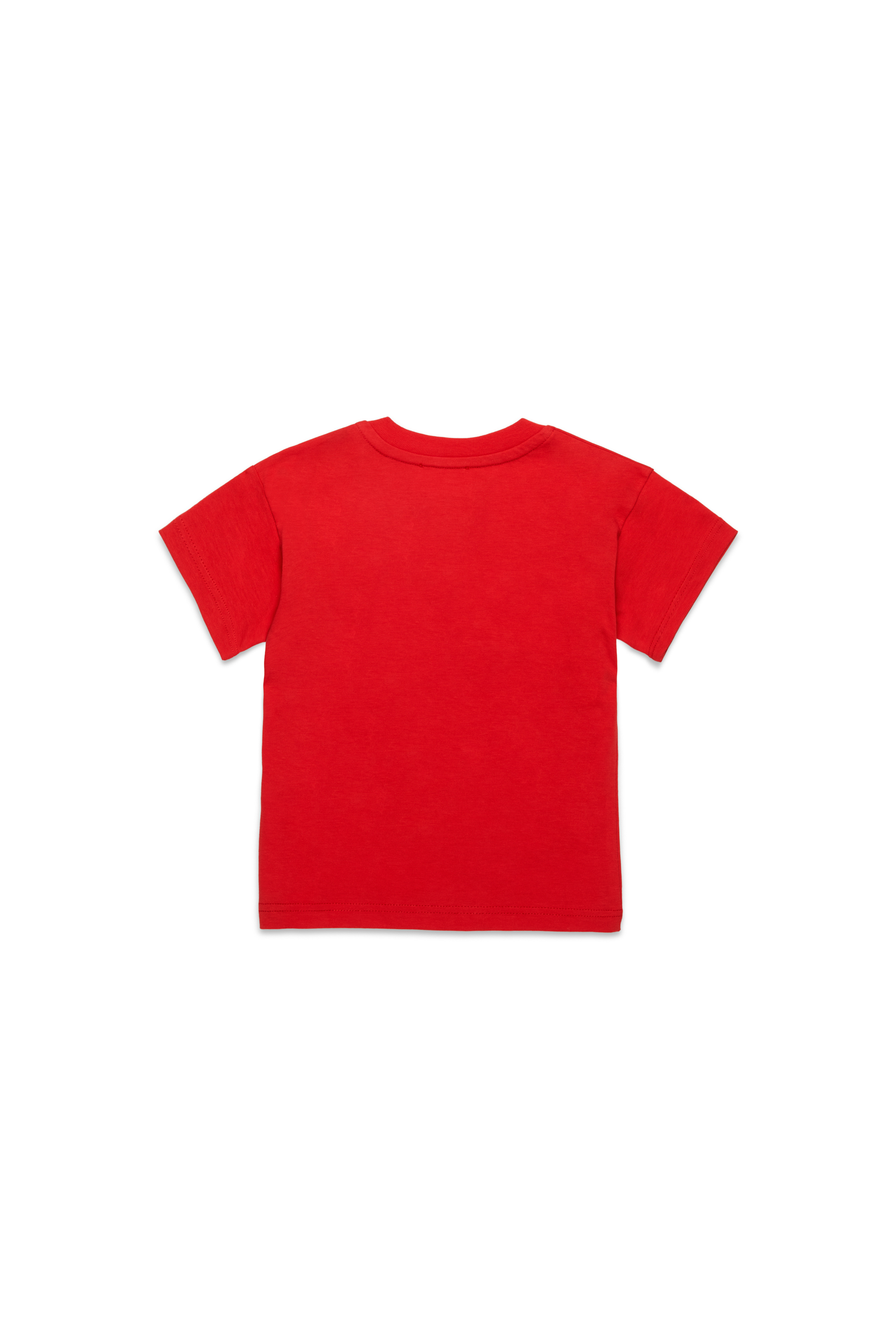 Diesel - TDIEGORL6MAB, Unisex's T-shirt with smudged logo in Red - 2