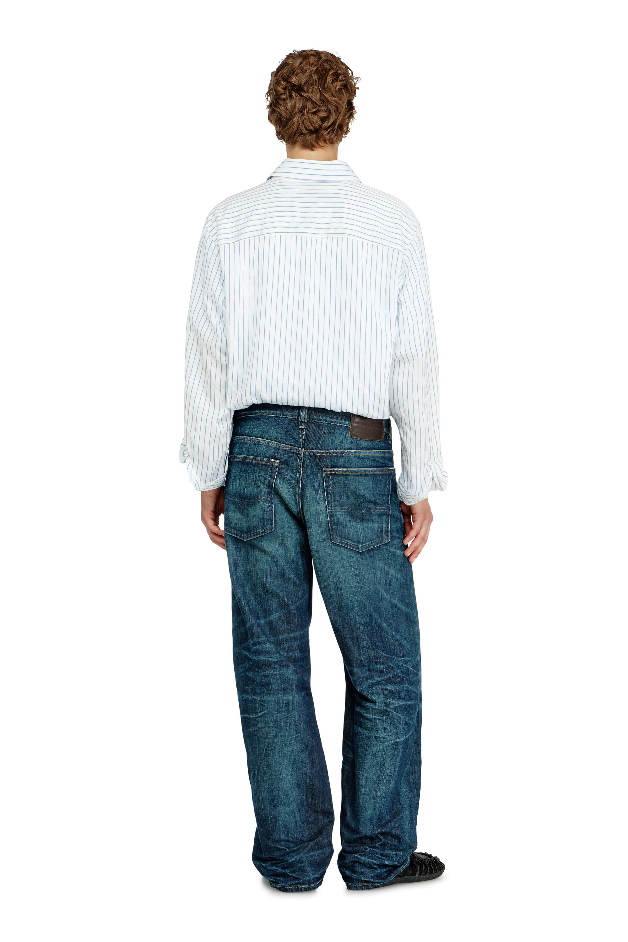 Diesel - Man's Relaxed Jeans 2001 D-Macro 09Q04, Dark Blue - 4