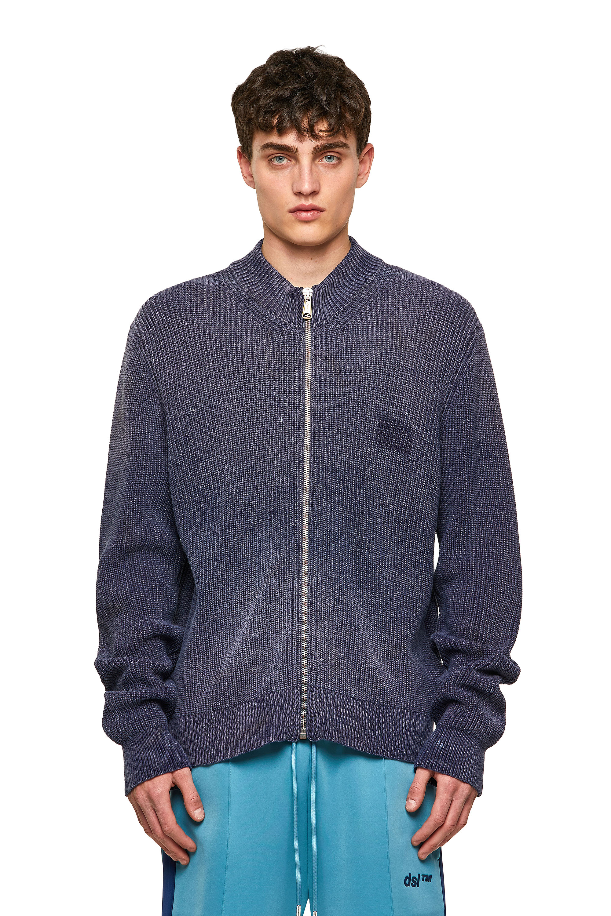 K-KENTUCKY ZIP, Blue - Knitwear