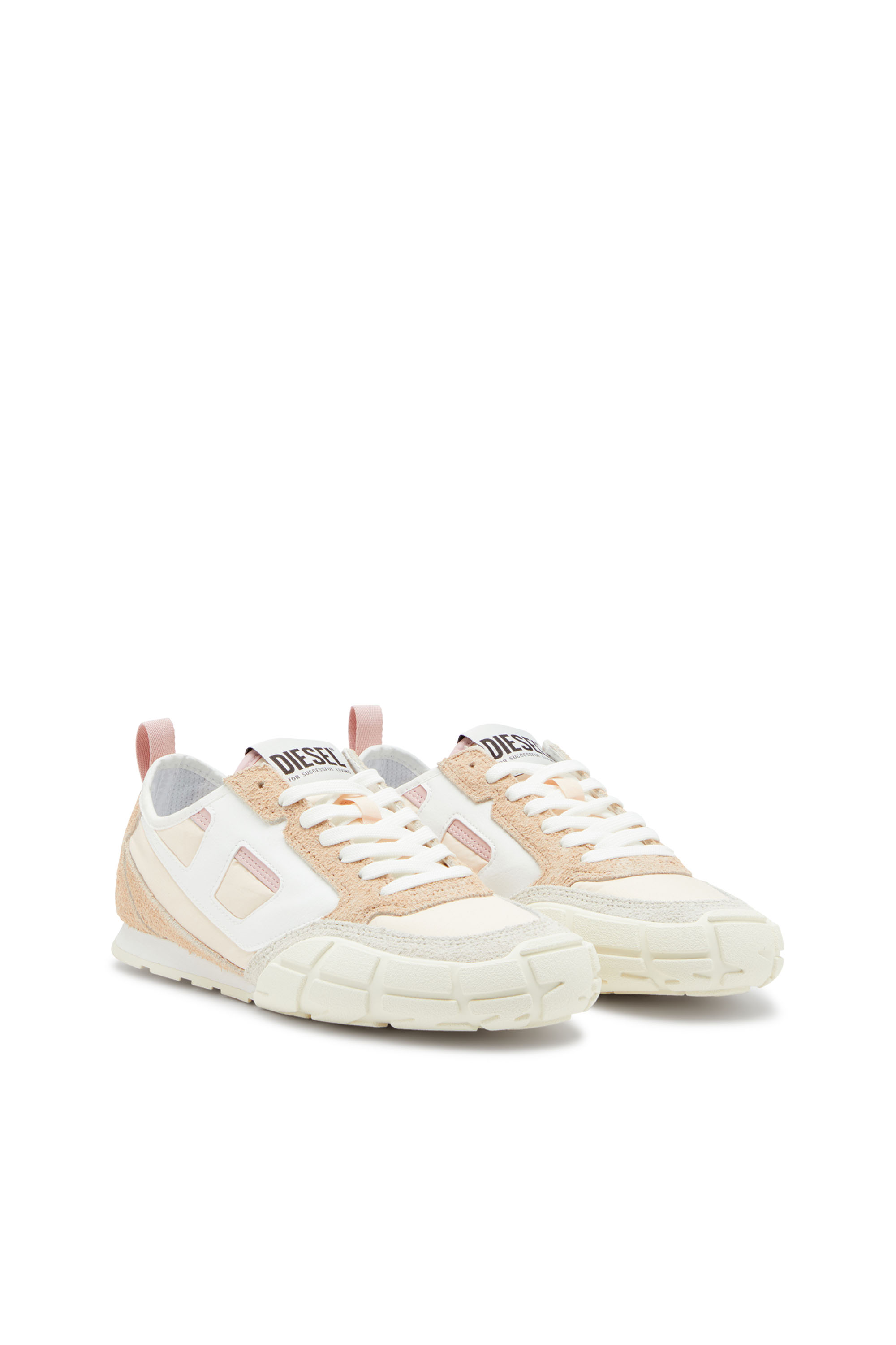 S-PAGODHA LOW W, Beige Diesel - S-PAGODHA LOW W, Woman's S-Pagodha-Sneakers in leather, suede and ripstop in Beige - 2
