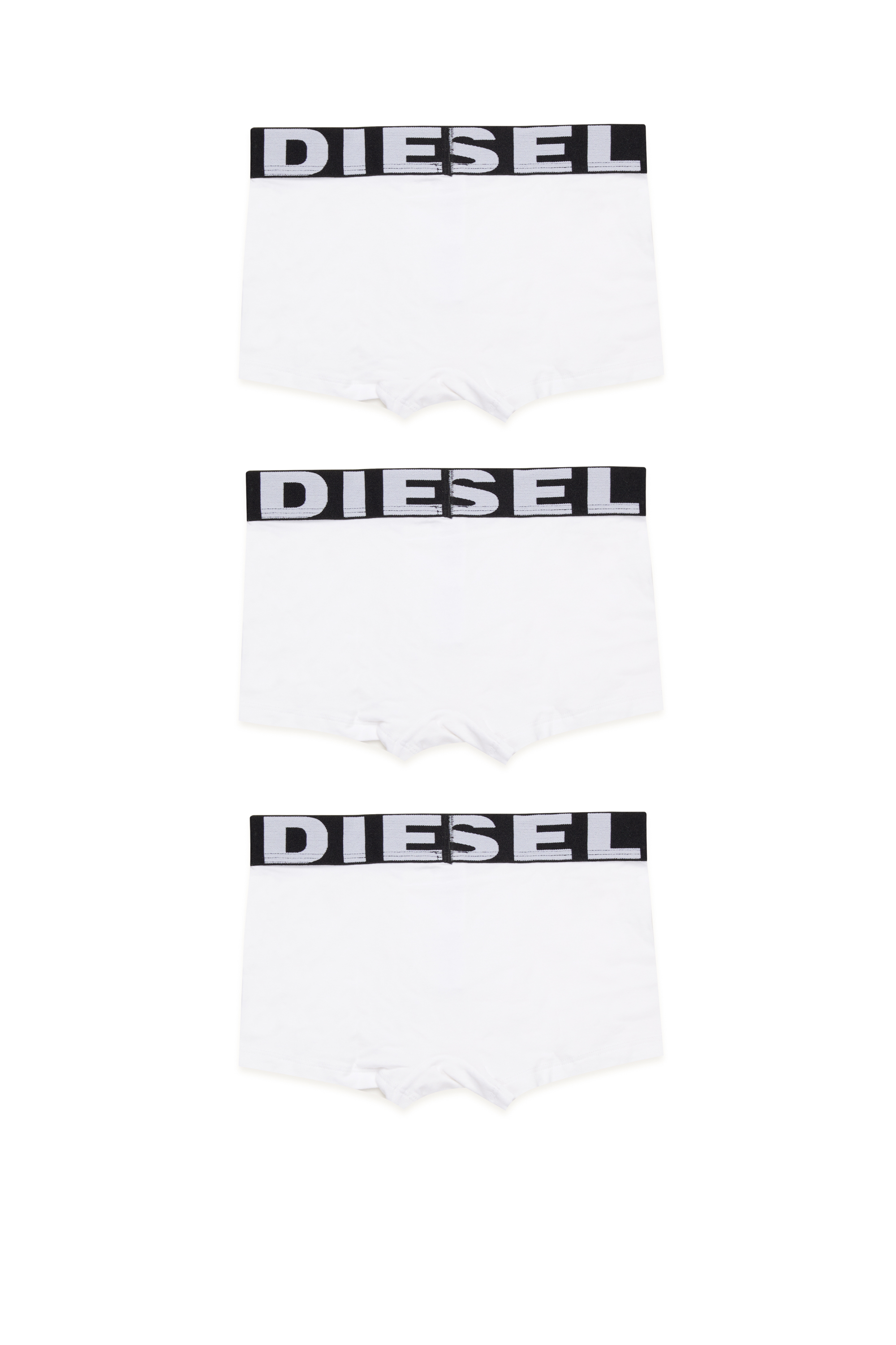 Diesel - UMBX-UPARRYTHREEPACK-DSL, Man Boxer briefs with maxi logo waist in White - Image 3