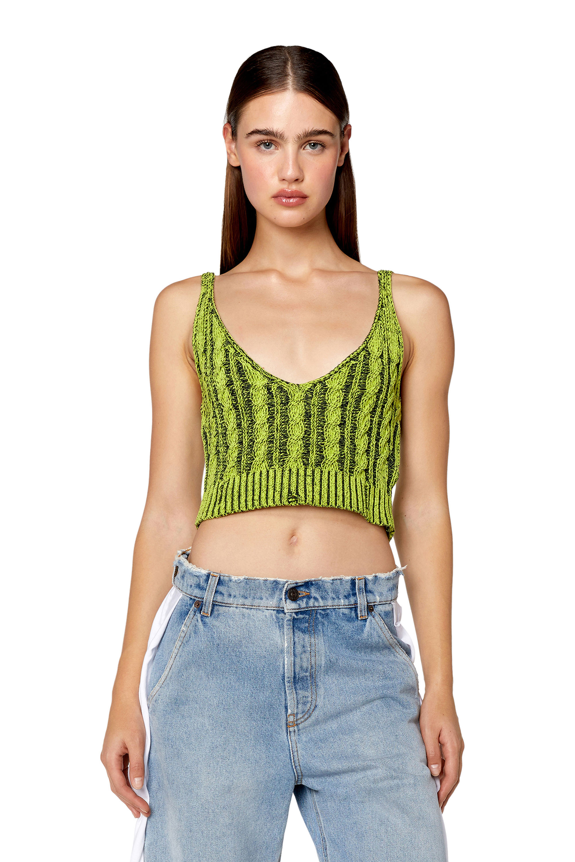 DIESEL: Top woman - Green  DIESEL top A130190DLAX online at