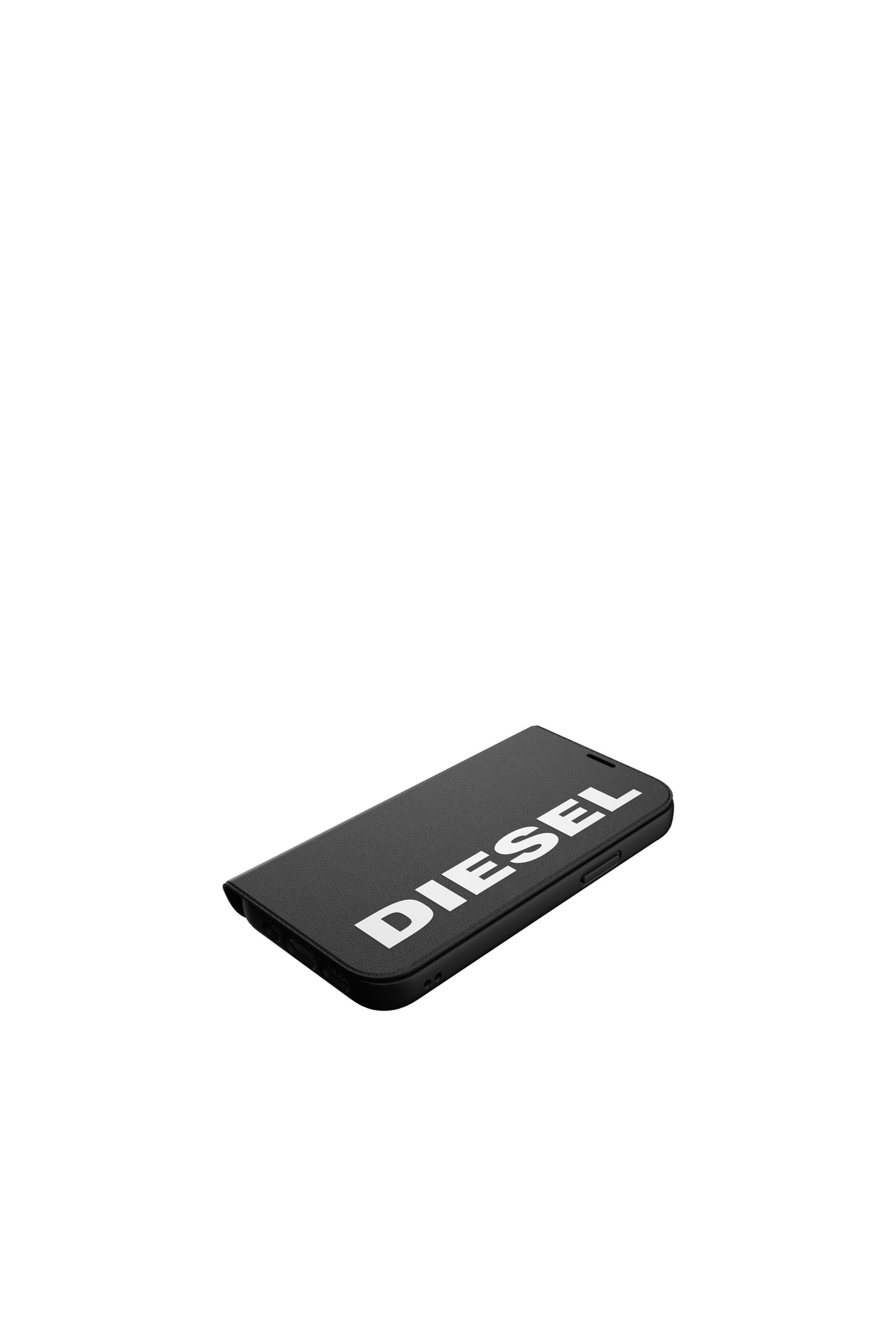 Diesel - 42485 BOOKLET CASE, Unisex's Booklet Case Core for iPhone 12 Mini in Black - 4