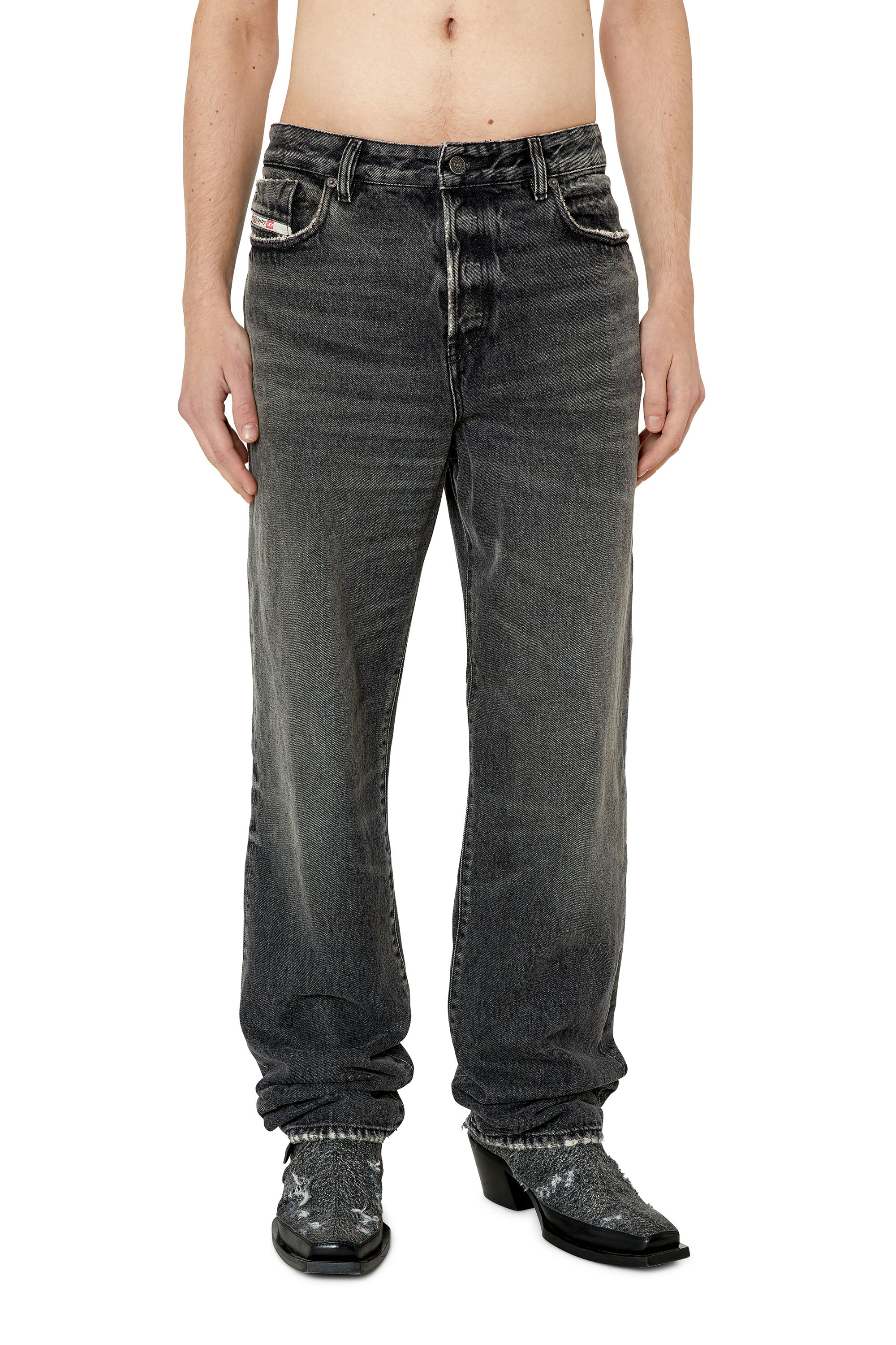 Diesel - 1955 D-Rekiv 007K8 Straight Jeans, Black/Dark grey - Image 1