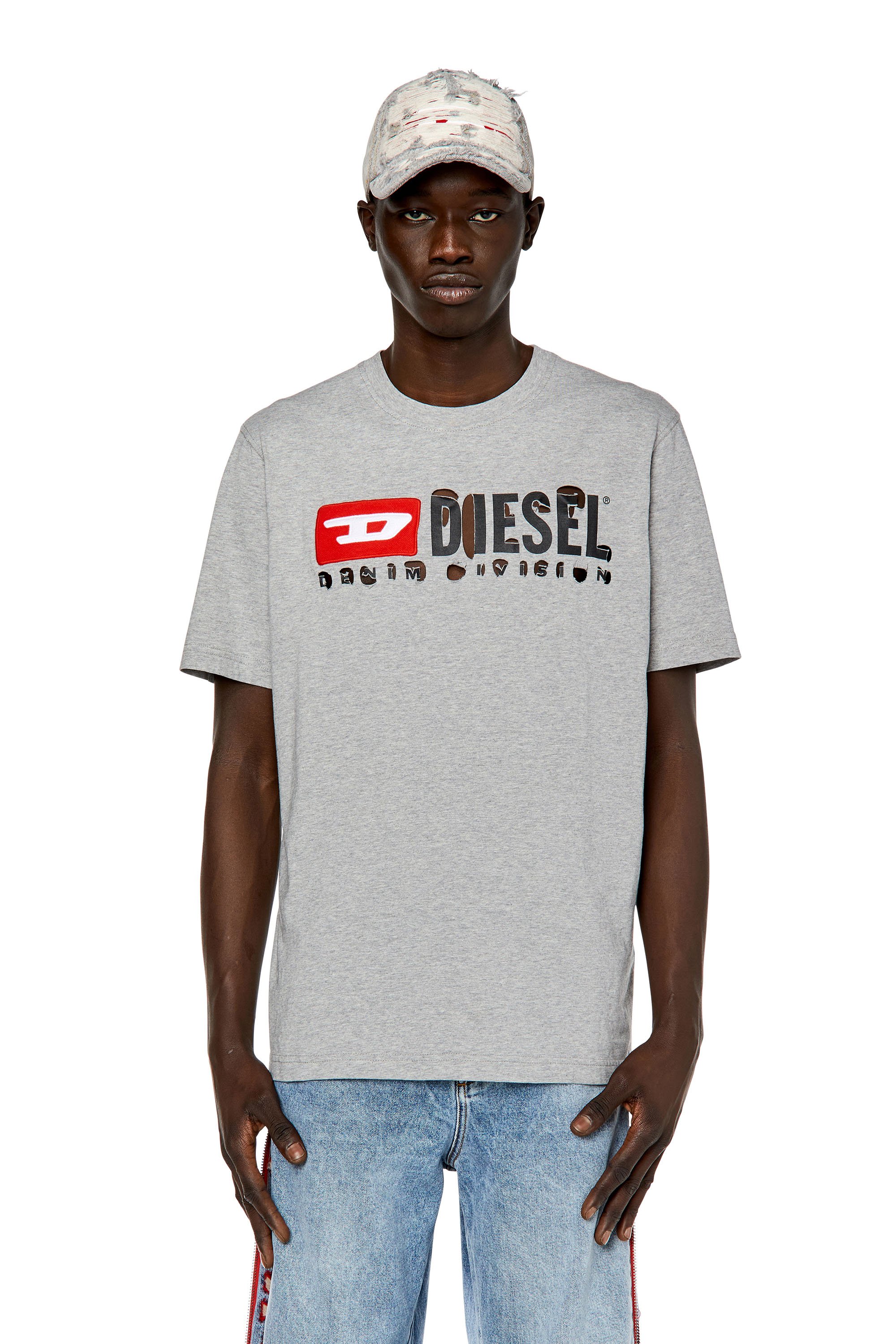 Diesel - T-JUST-DIVSTROYED, Grey - Image 1