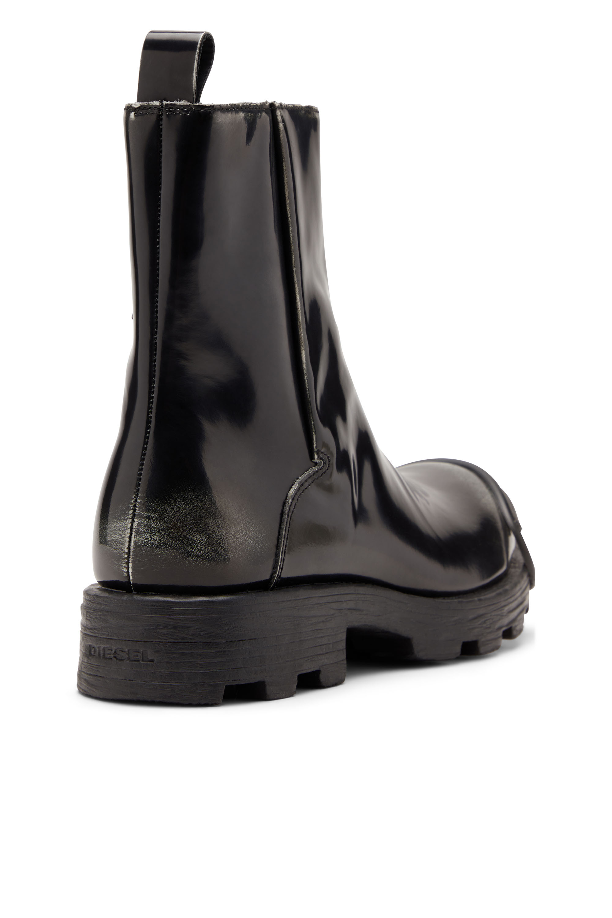 D-HAMMER BT ZIP D, Black Diesel - D-HAMMER BT ZIP D, Man's D-Hammer - Leather boots with zipper in Black - 6