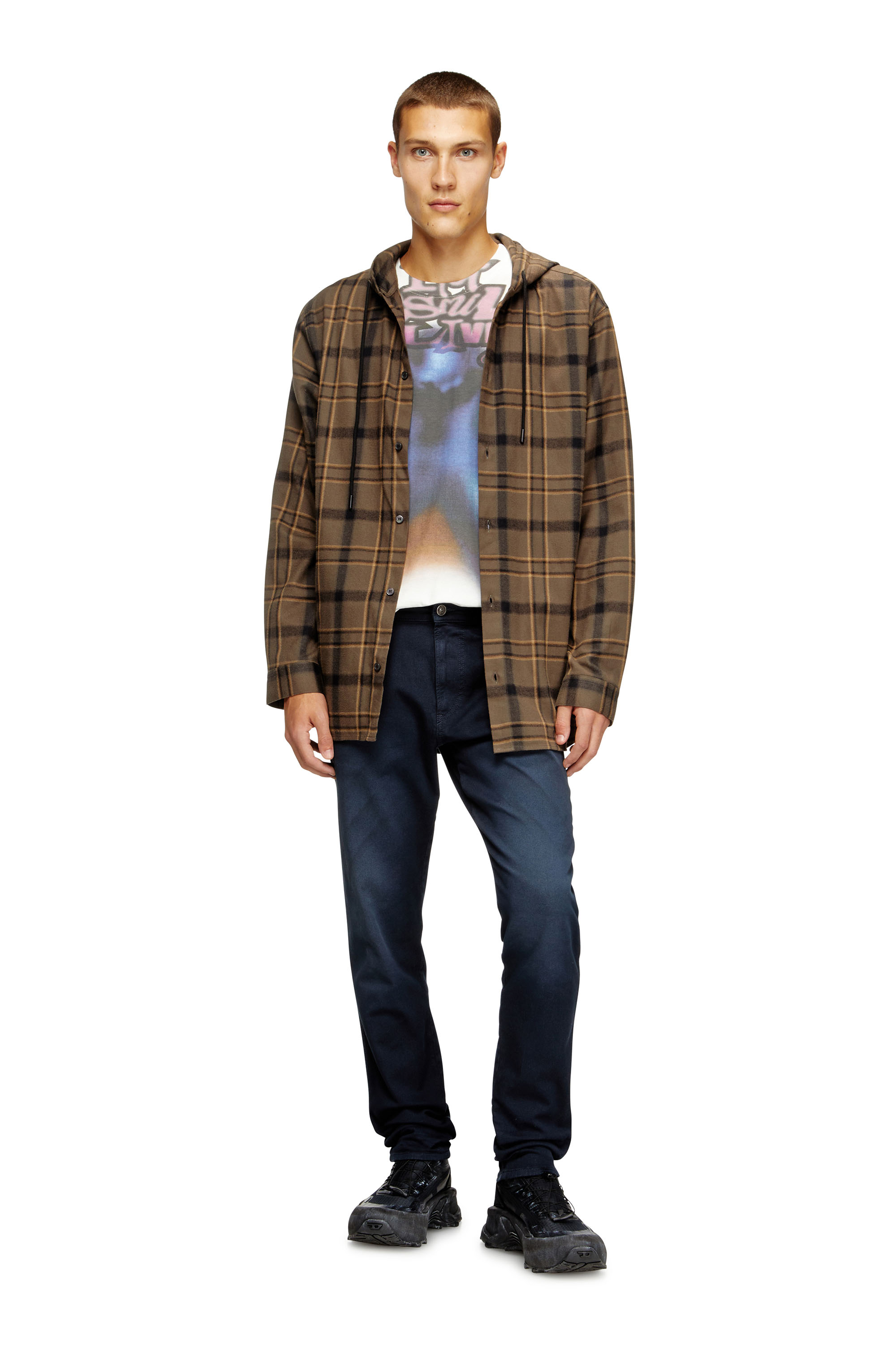 Diesel - Man's Slim 2062 D-Strukt Joggjeans® 0670M, Dark Blue - 4