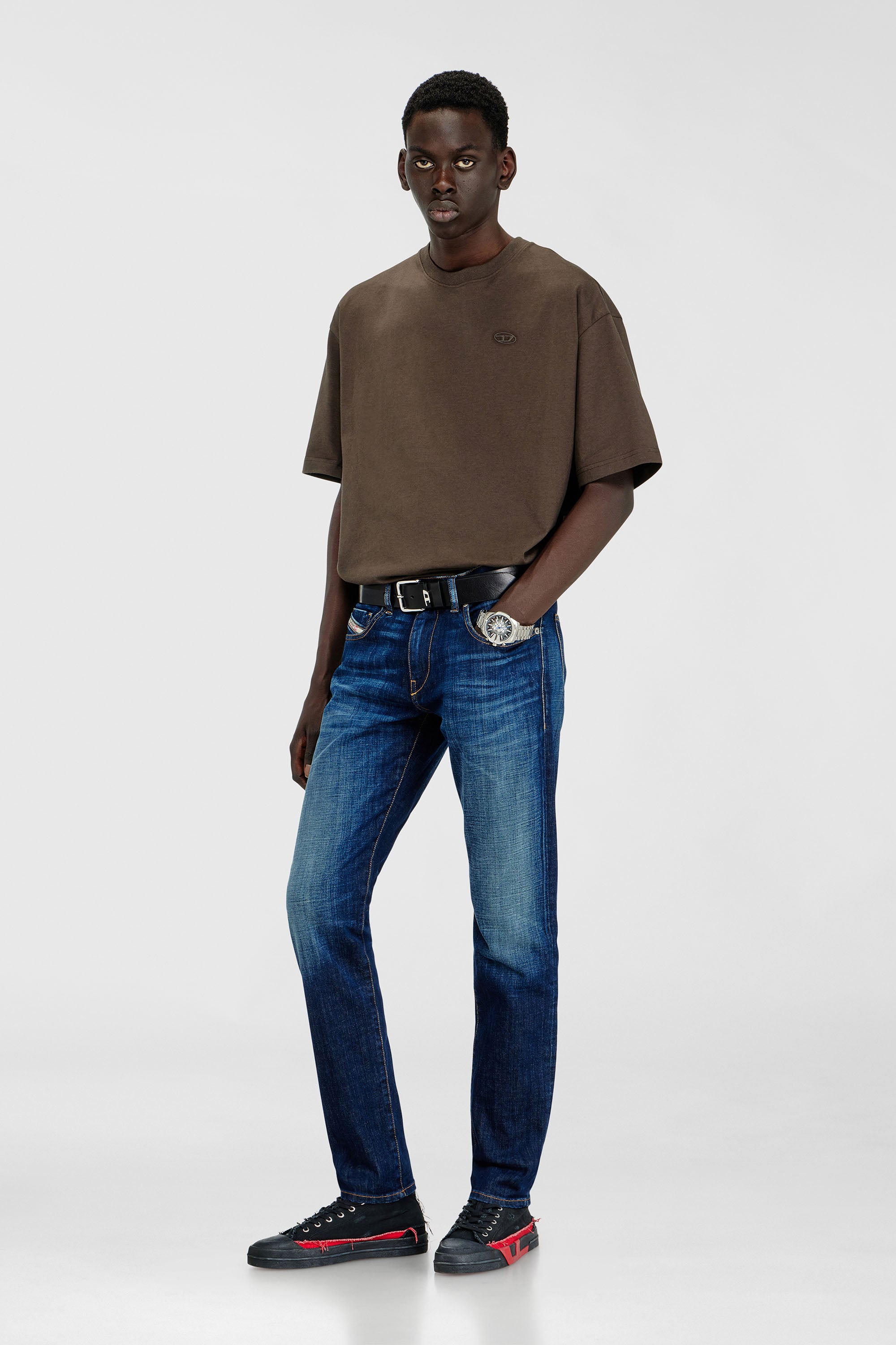 Diesel - Man's Slim Jeans 2019 D-Strukt 09L61, Medium blue - 2