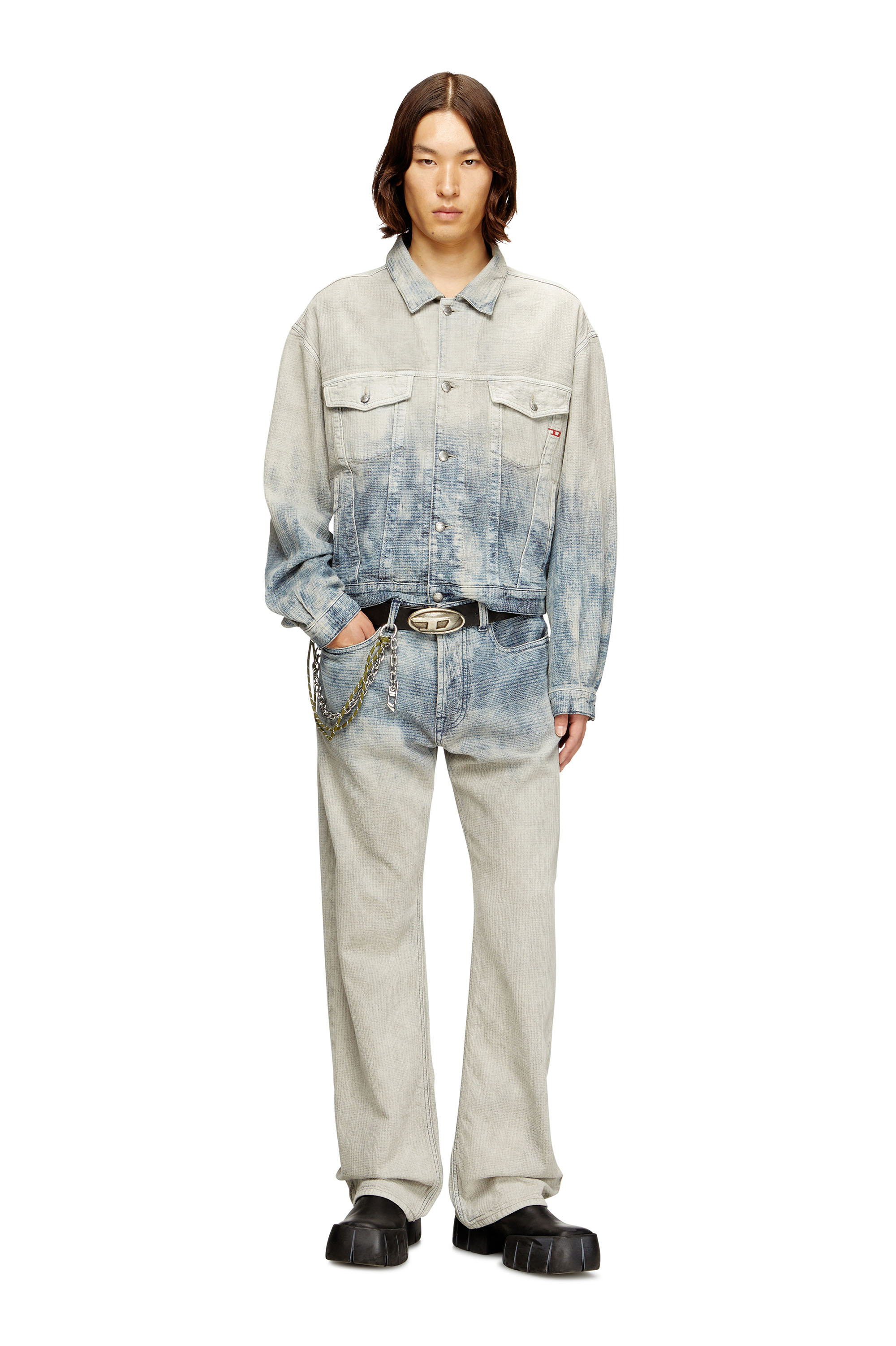 Diesel - Man's Relaxed Jeans 1980 D-Eeper 09N93, Medium blue - 2