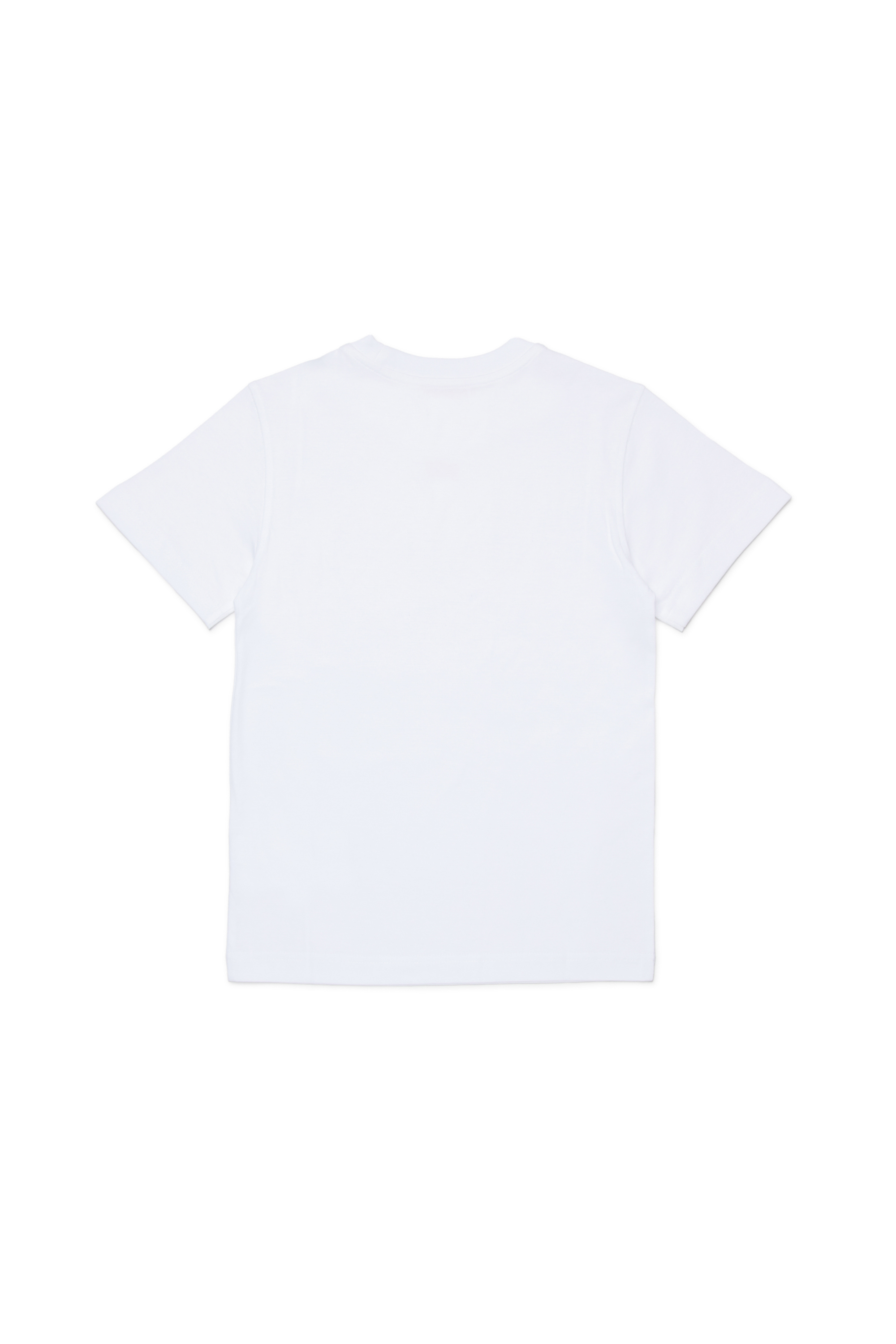 Diesel - TJUSTR7, Man's Cotton T-shirt with small Biscotto logo in White - 2
