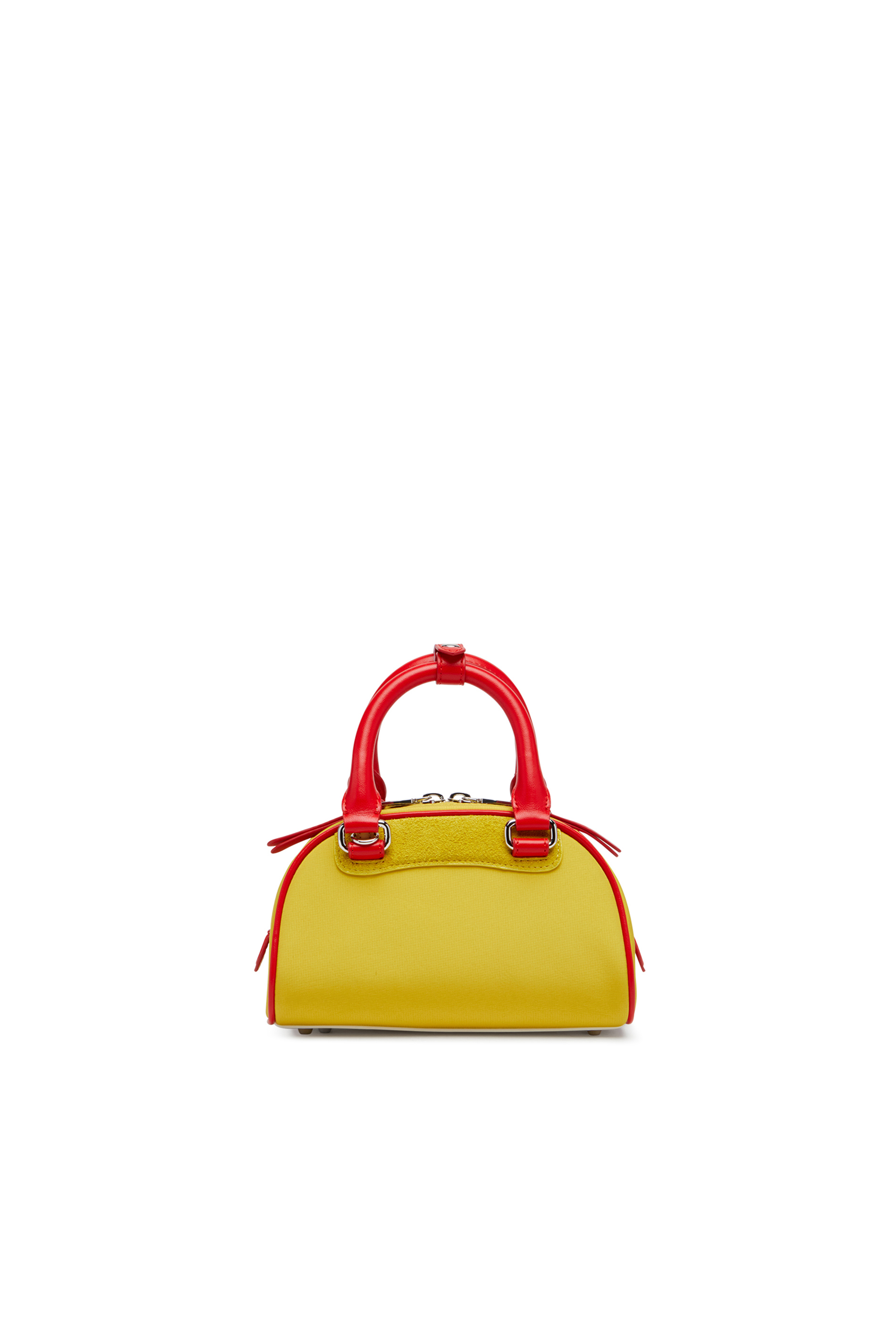 Diesel - 1DR DOME CROSSBODY, Woman's 1DR Dome-Colour-block mini bowling bag in Yellow - 2