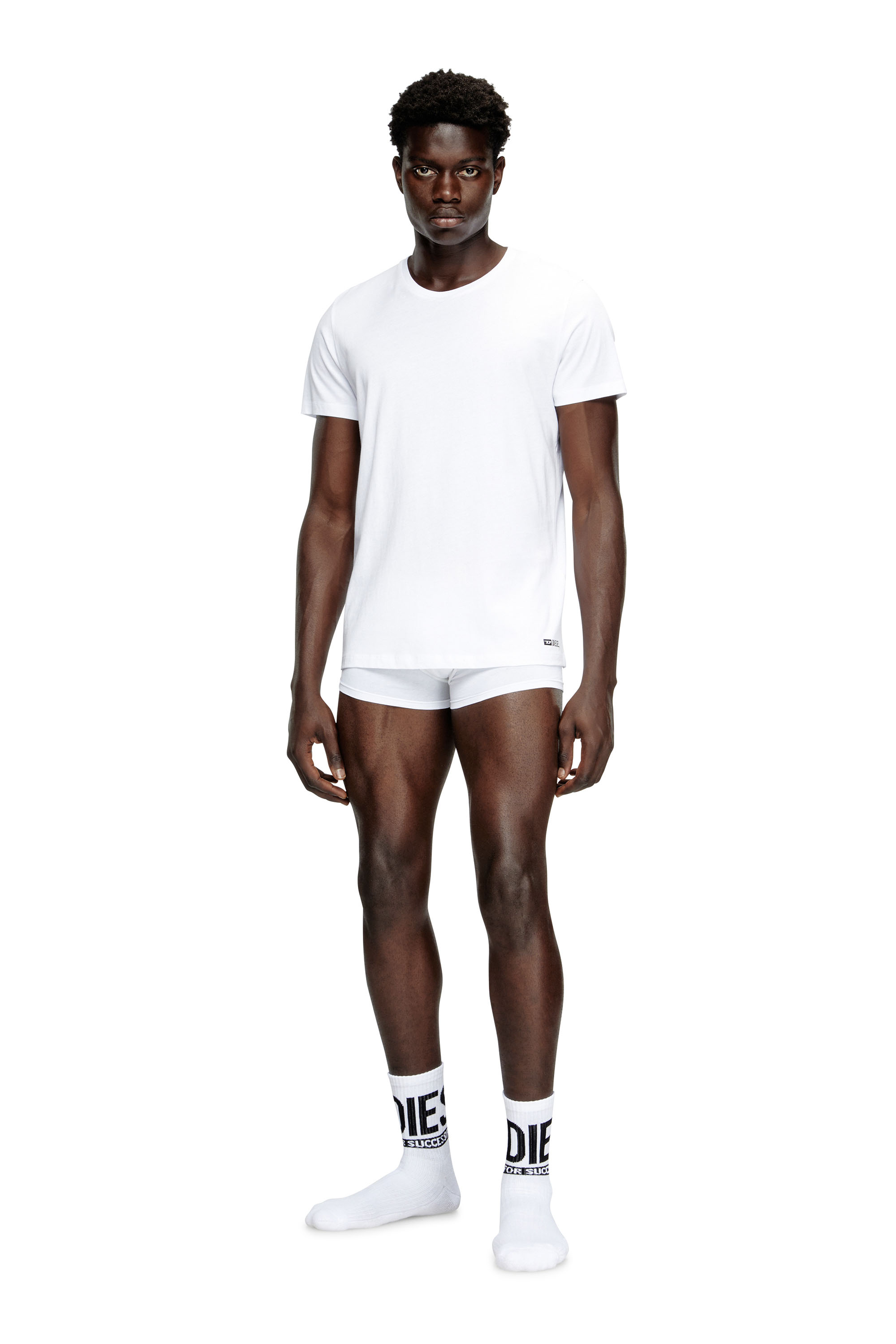 Diesel - RANDAL-D-BOX-3PACK, Man's Three-pack of T-shirts in White - 1